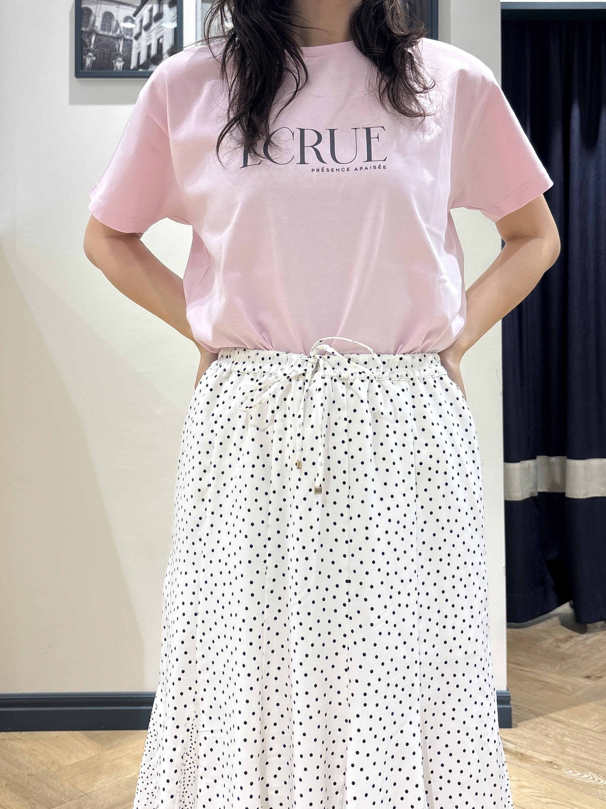 ayakaさんの「grove｜【遮熱／吸水速乾／接触冷感／UVカット】ベーシックロゴTシャツ」を使ったコーディネート