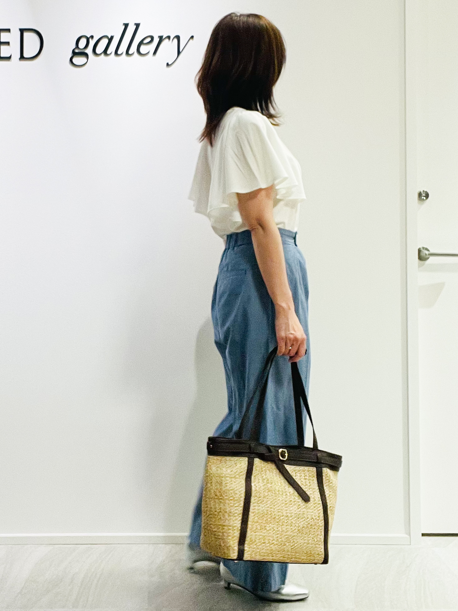 めいさんの「UNTITLED｜【UVカット／接触冷感／吸水速乾】フレアスリーブトップス」を使ったコーディネート