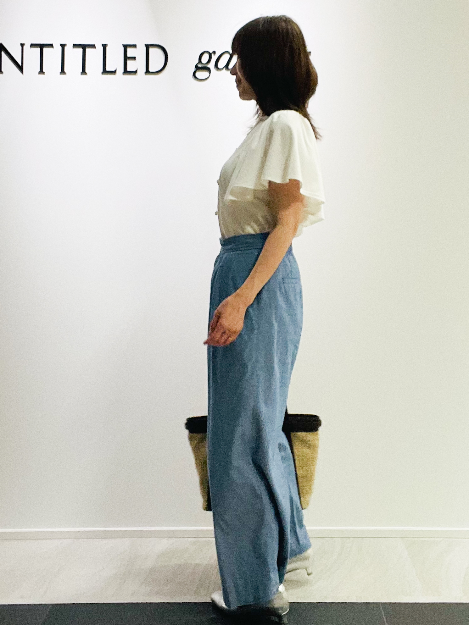 めいさんの「UNTITLED｜【UVカット／接触冷感／吸水速乾】フレアスリーブトップス」を使ったコーディネート