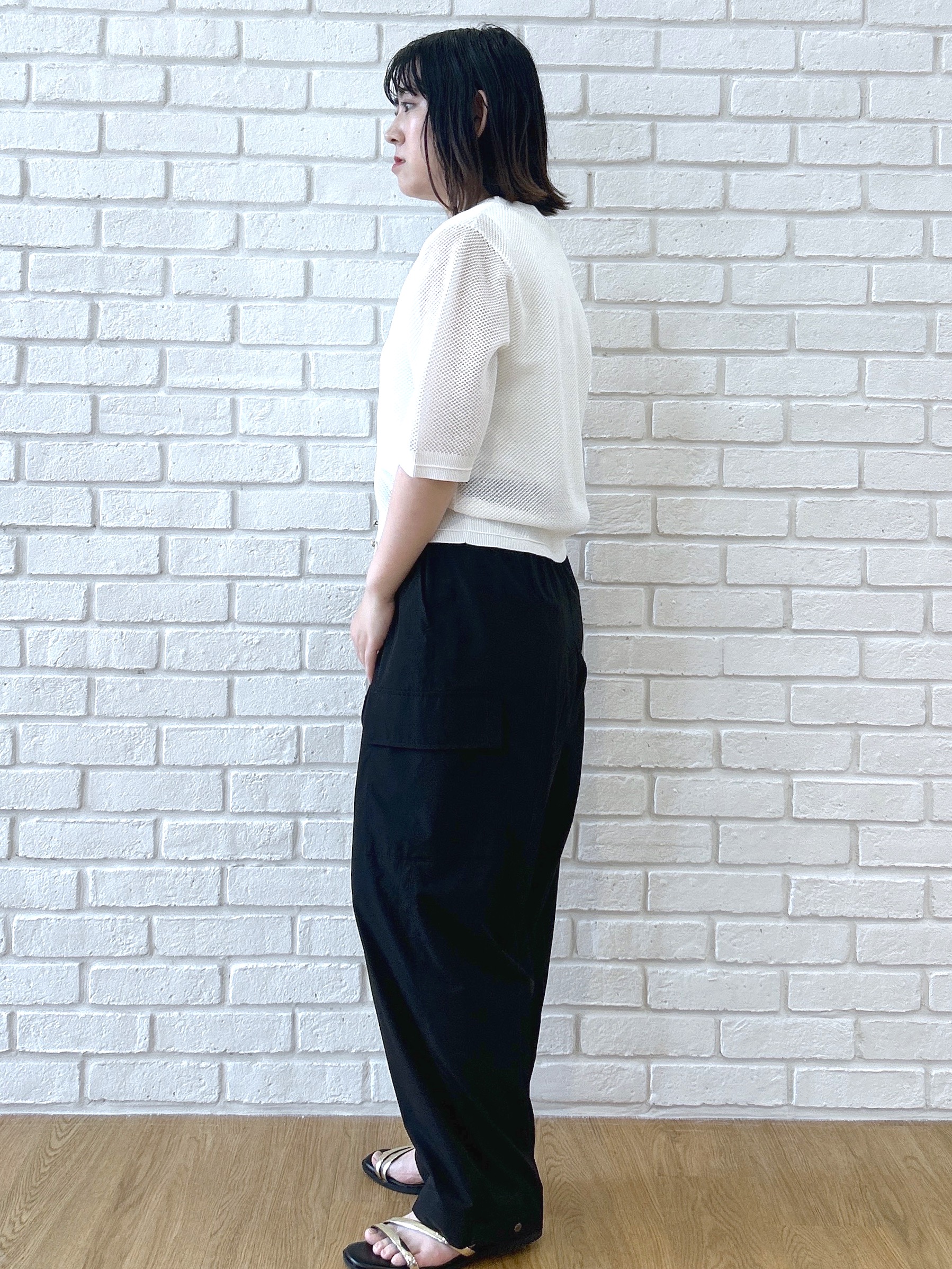 Hirokaさんの「grove｜【貴島明日香さん着用・洗える】透けない、大人のメッシュカーディガン」を使ったコーディネート