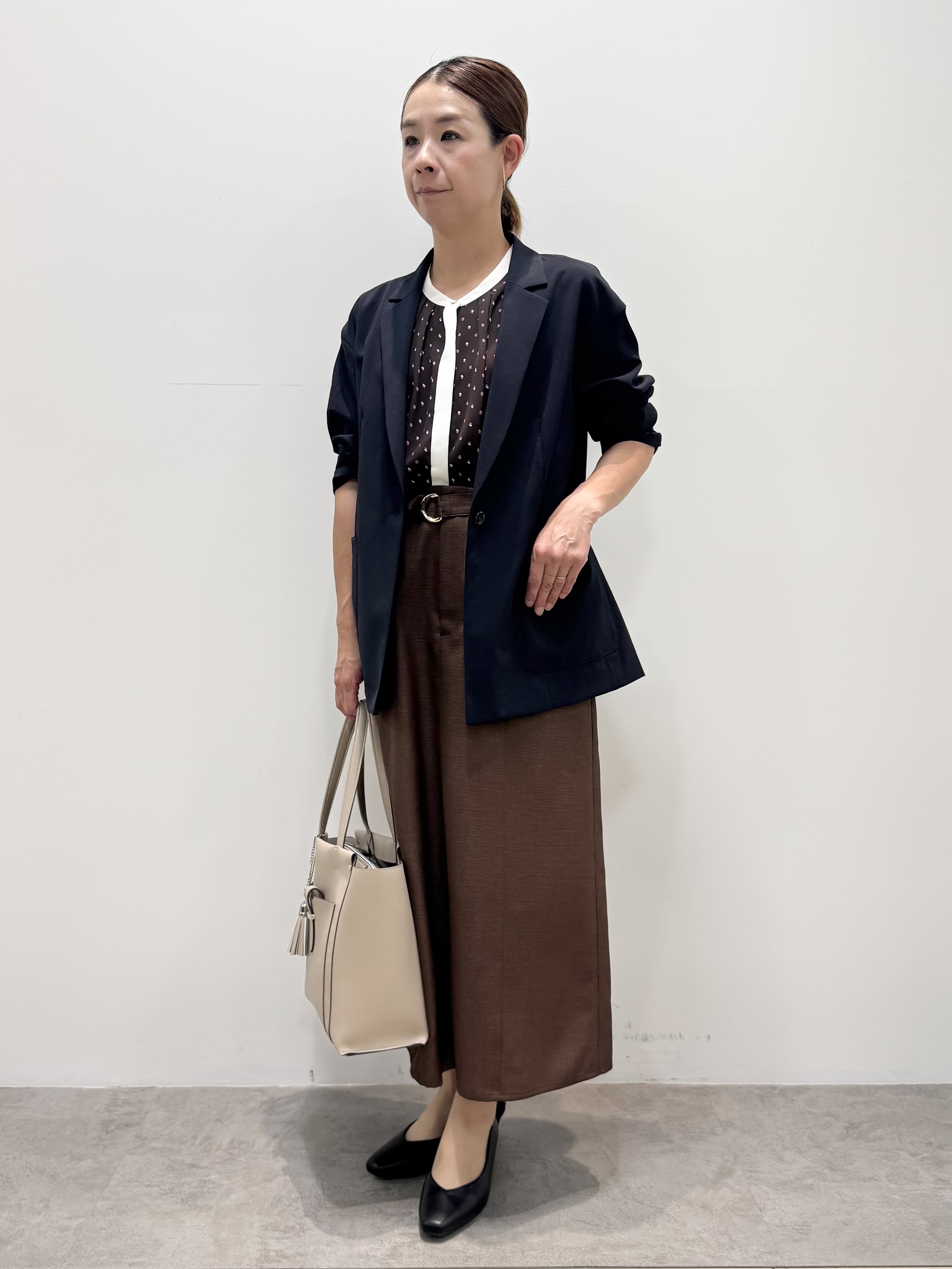 koyaさんの「Reflect｜【通勤におすすめ◎】ジョーゼットブラウス」を使ったコーディネート