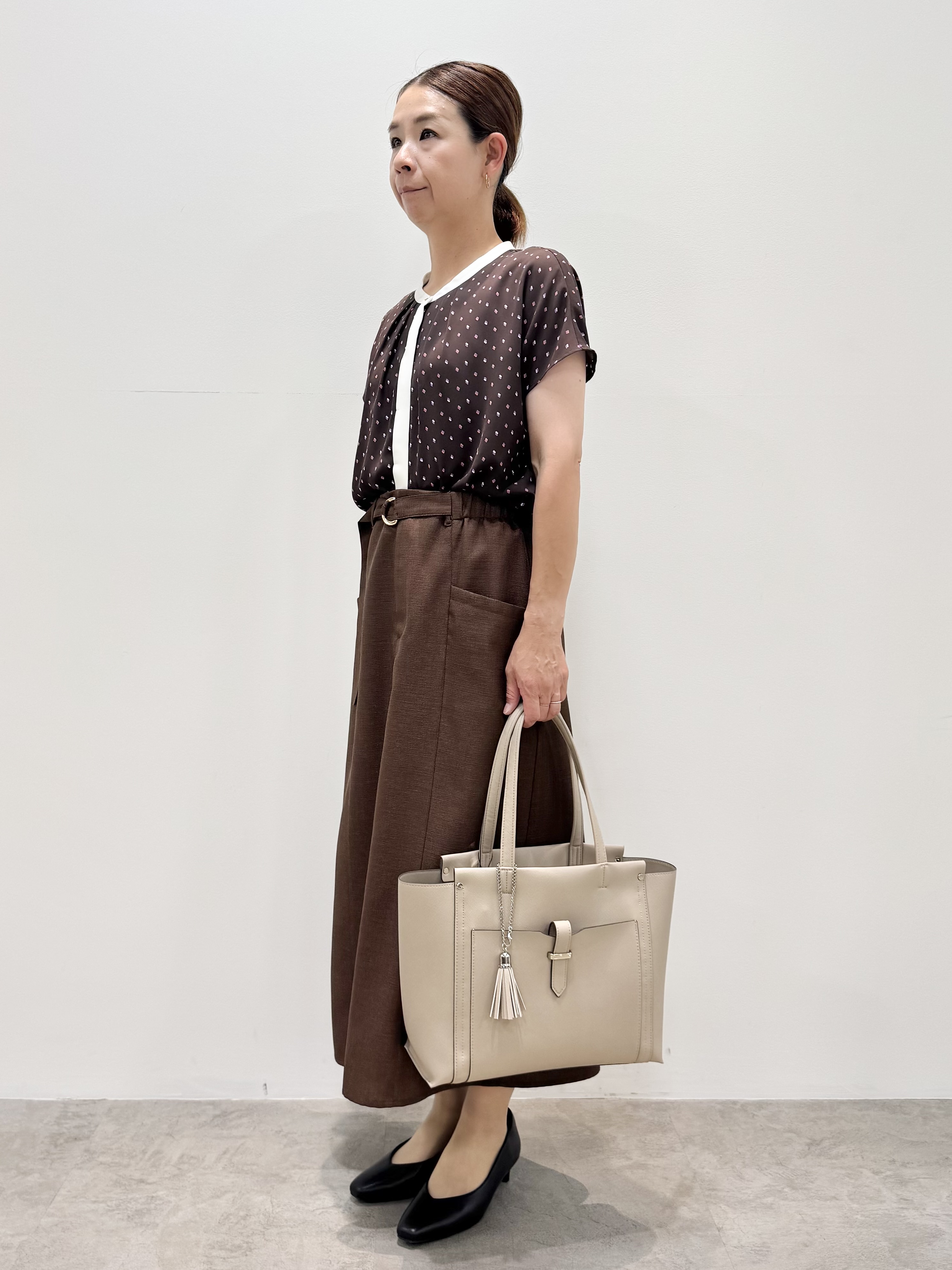 koyaさんの「Reflect｜【通勤におすすめ◎】ジョーゼットブラウス」を使ったコーディネート