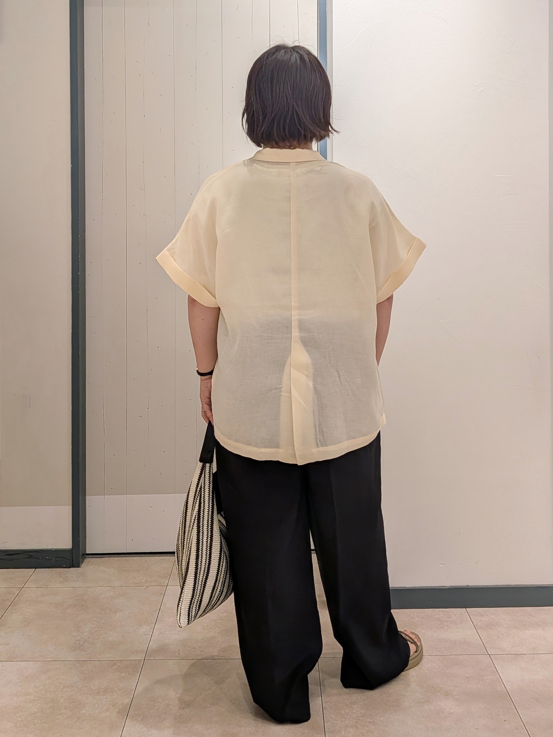 yukikaさんの「grove｜【洗濯機OK・ひんやり/SETUP可】シワになりにくいハーフスリーブジャケット」を使ったコーディネート