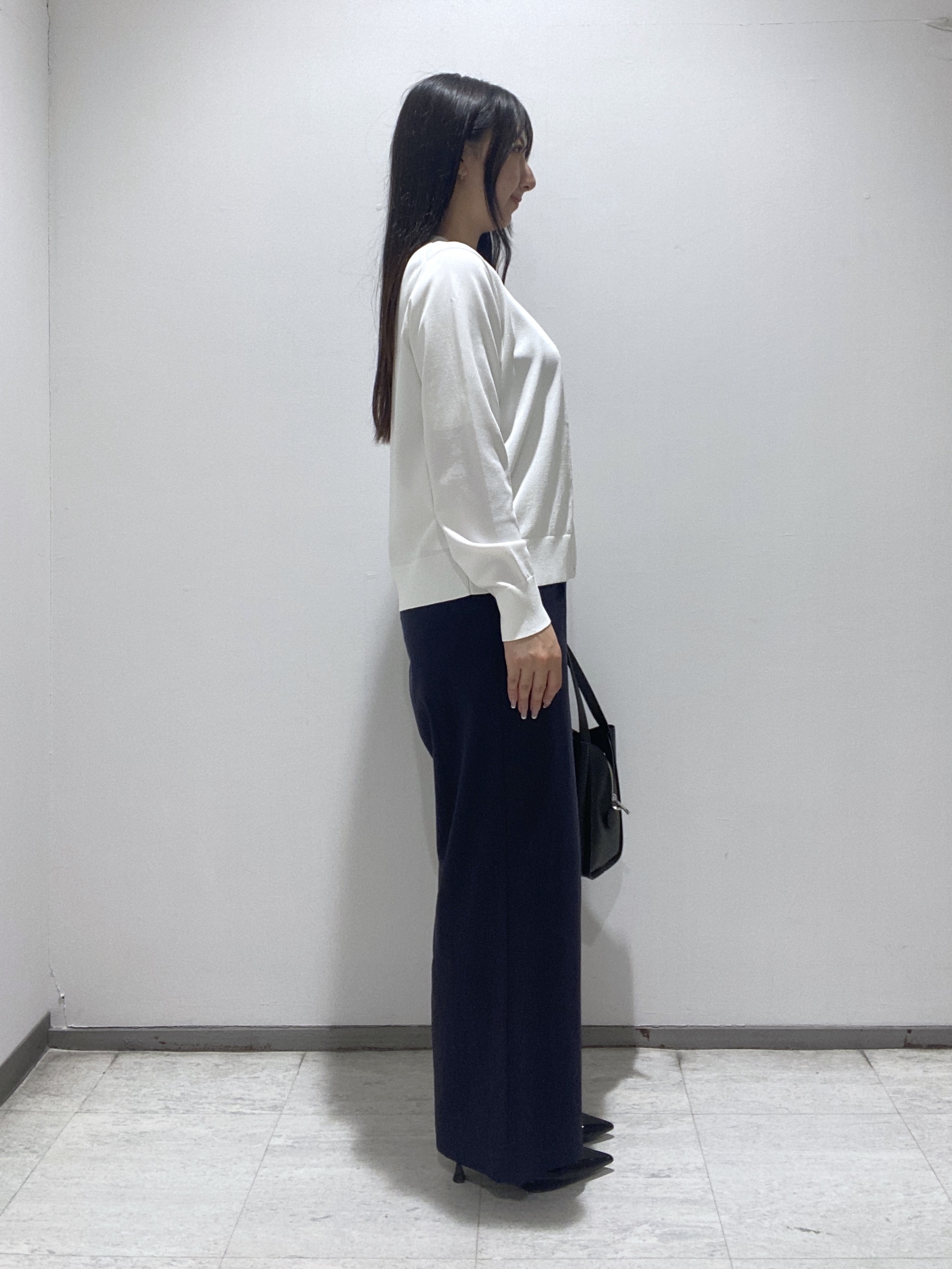 meiさんの「INDIVI｜【UVケア/接触冷感／アンサンブル】丸首カーディガン＆袖スリット5分袖ニット」を使ったコーディネート