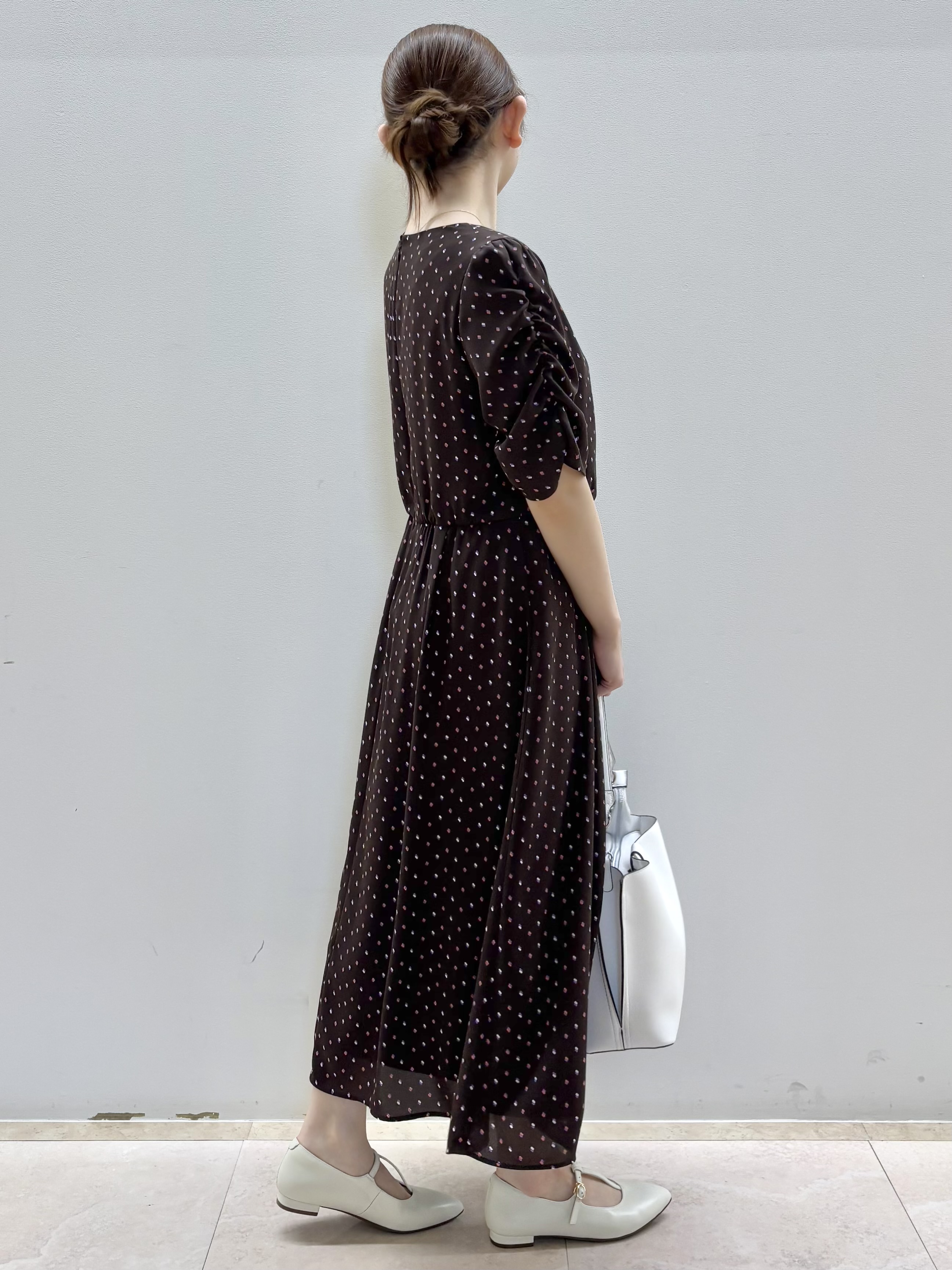 Satoさんの「Reflect｜小紋柄ジョーゼットワンピース」を使ったコーディネート