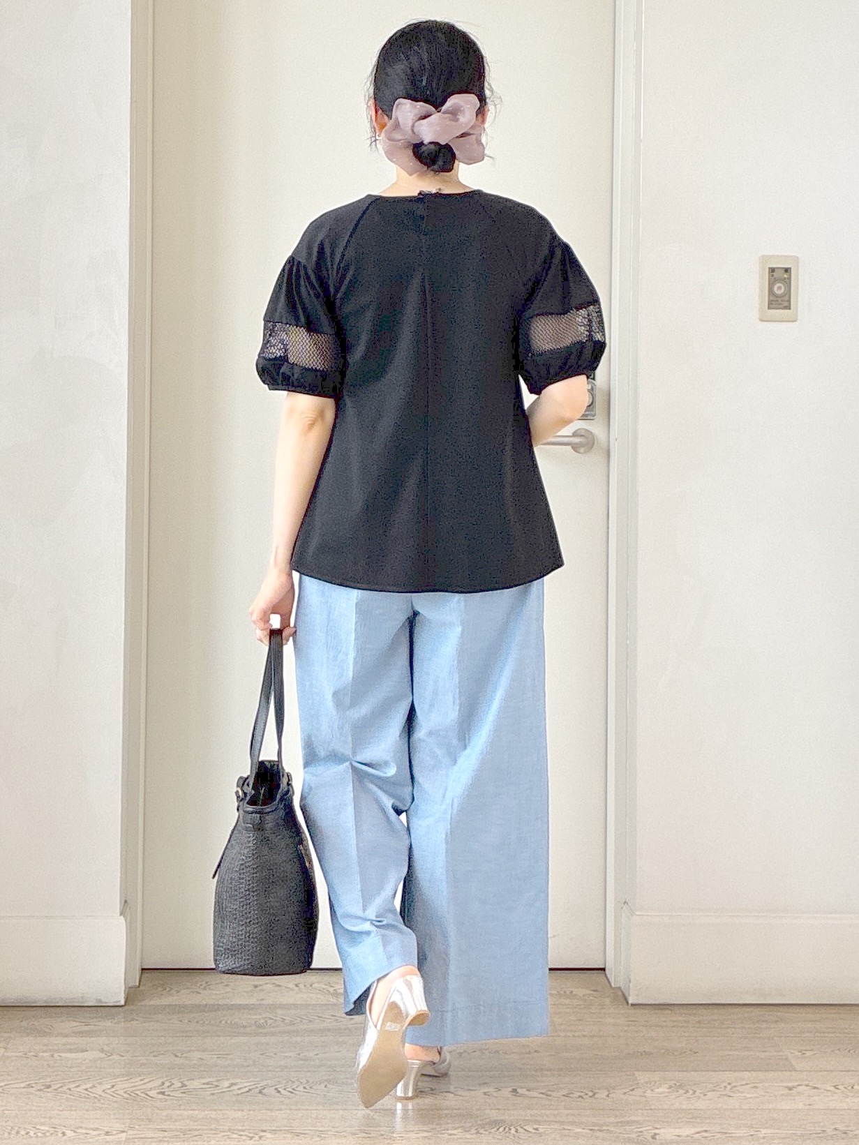  beni_gingerさんの「Reflect｜メッシュ切り替えスリーブトップス」を使ったコーディネート