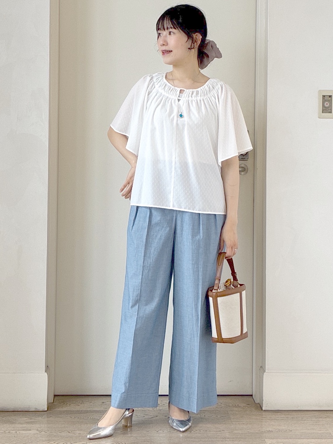  beni_gingerさんの「Reflect｜ネックギャザーデザインブラウス」を使ったコーディネート