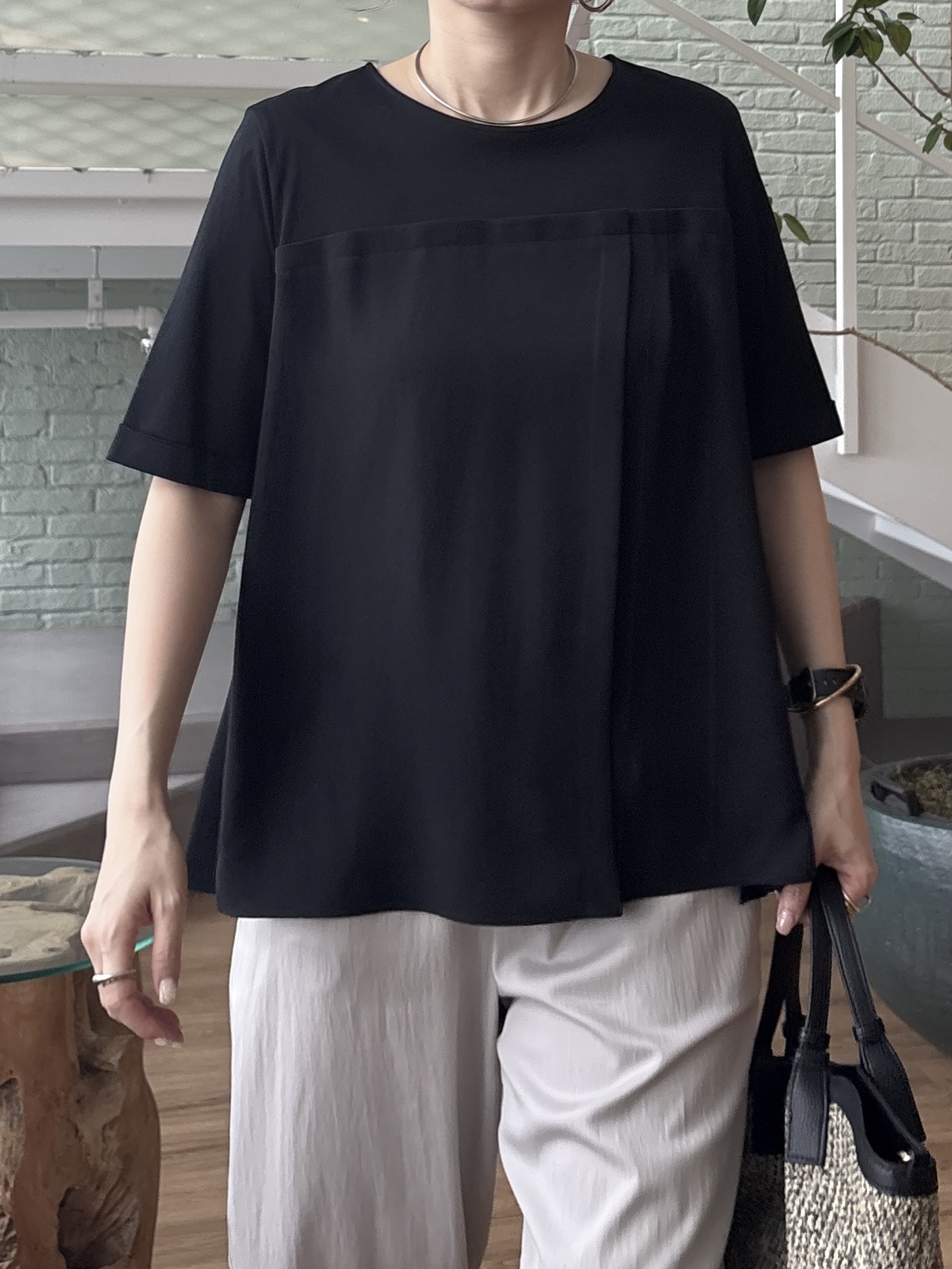 kotakiさんの「INDIVI｜【着る日傘／SETUP可能】ビスチェレイヤード風トップス」を使ったコーディネート