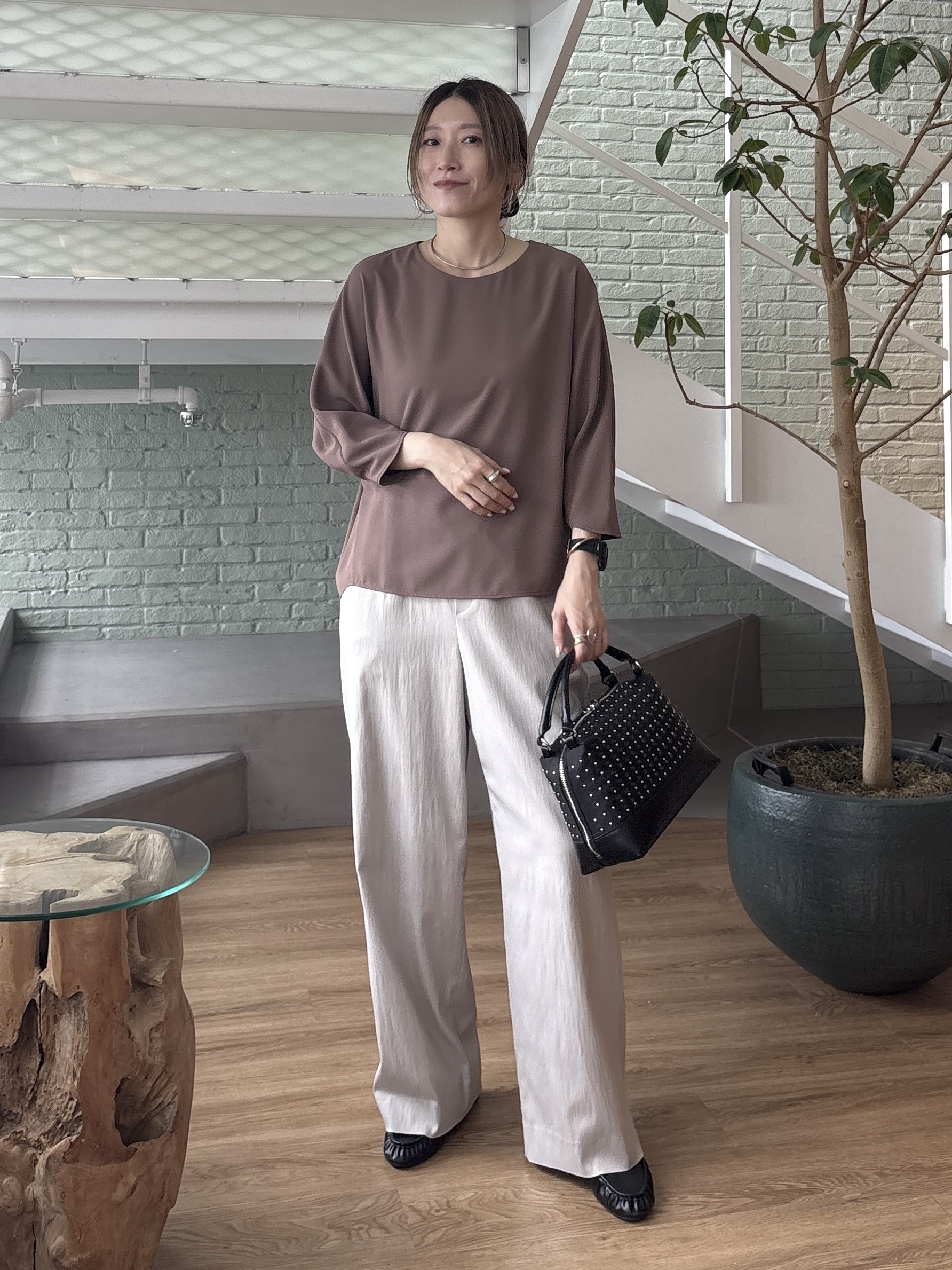 kotakiさんの「INDIVI｜【接触冷感／透湿／着る日傘】ドルマントップス」を使ったコーディネート
