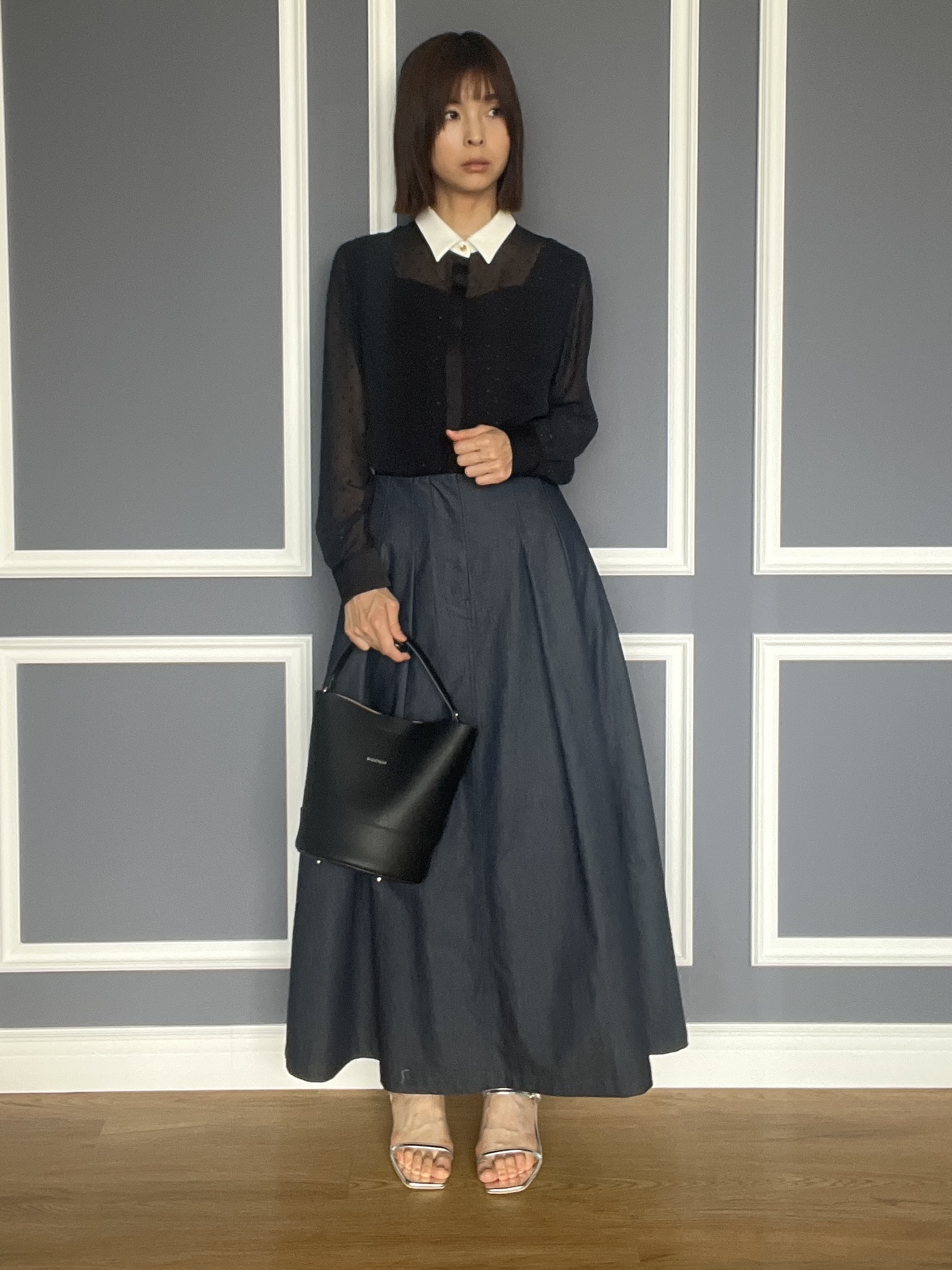 misaさんの「DRESSTERIOR｜【otonaMUSE5月号掲載】スキニーベルトサンダル」を使ったコーディネート