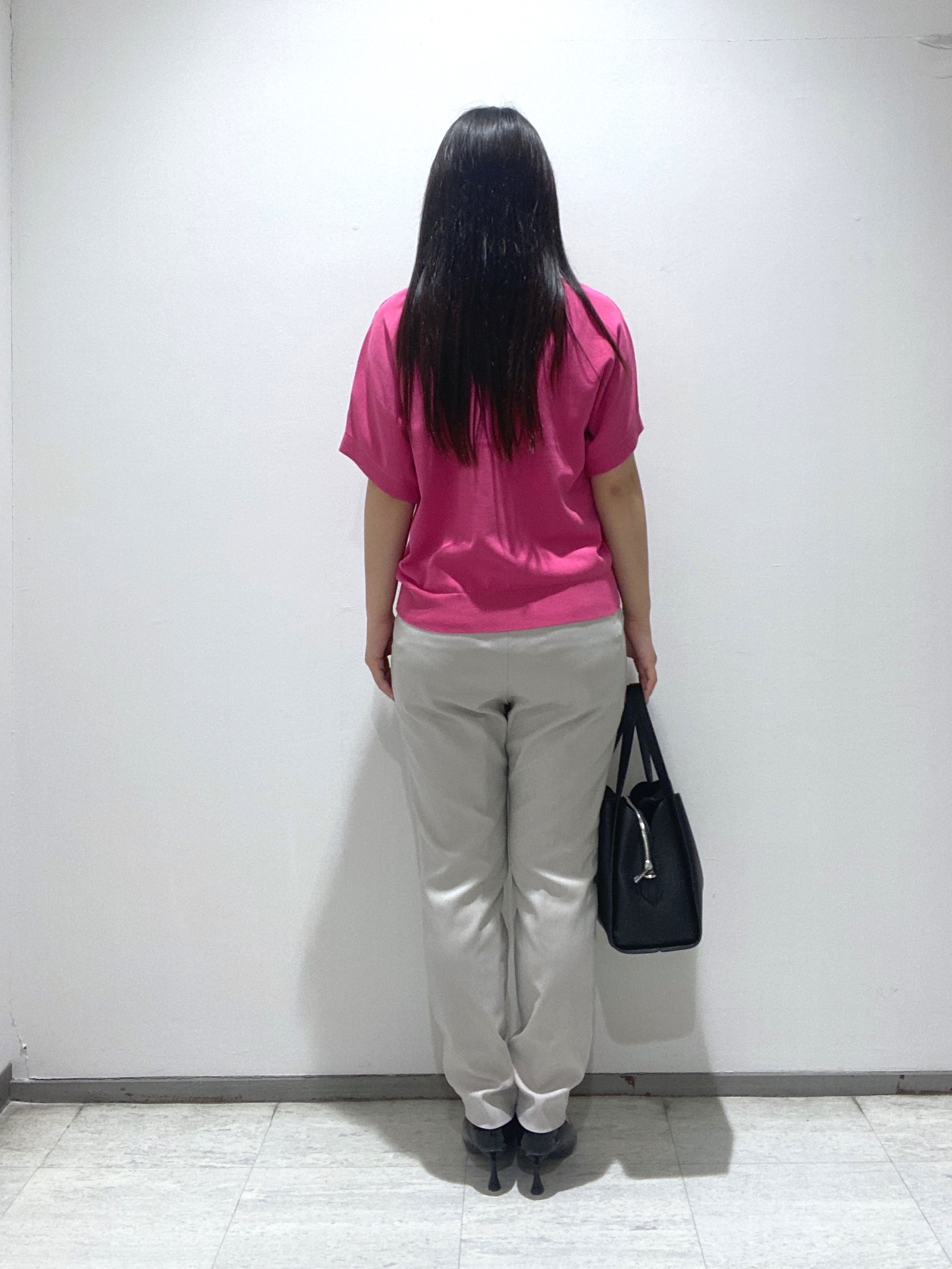 meiさんの「INDIVI｜【洗える／コットン】ドライタッチさらりニットT」を使ったコーディネート