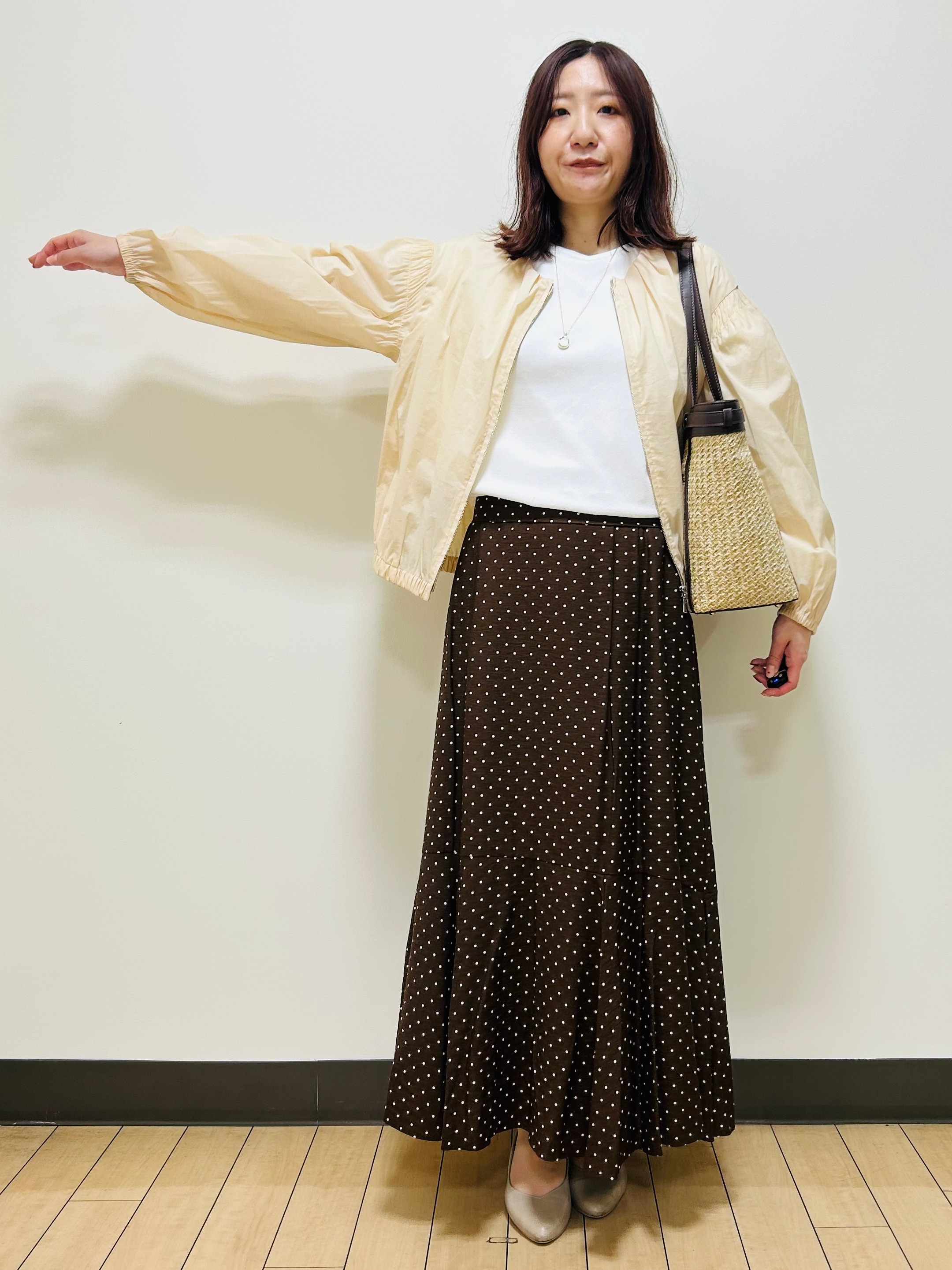 miiiさんの「Reflect｜フロントファスナーシアーブルゾン」を使ったコーディネート
