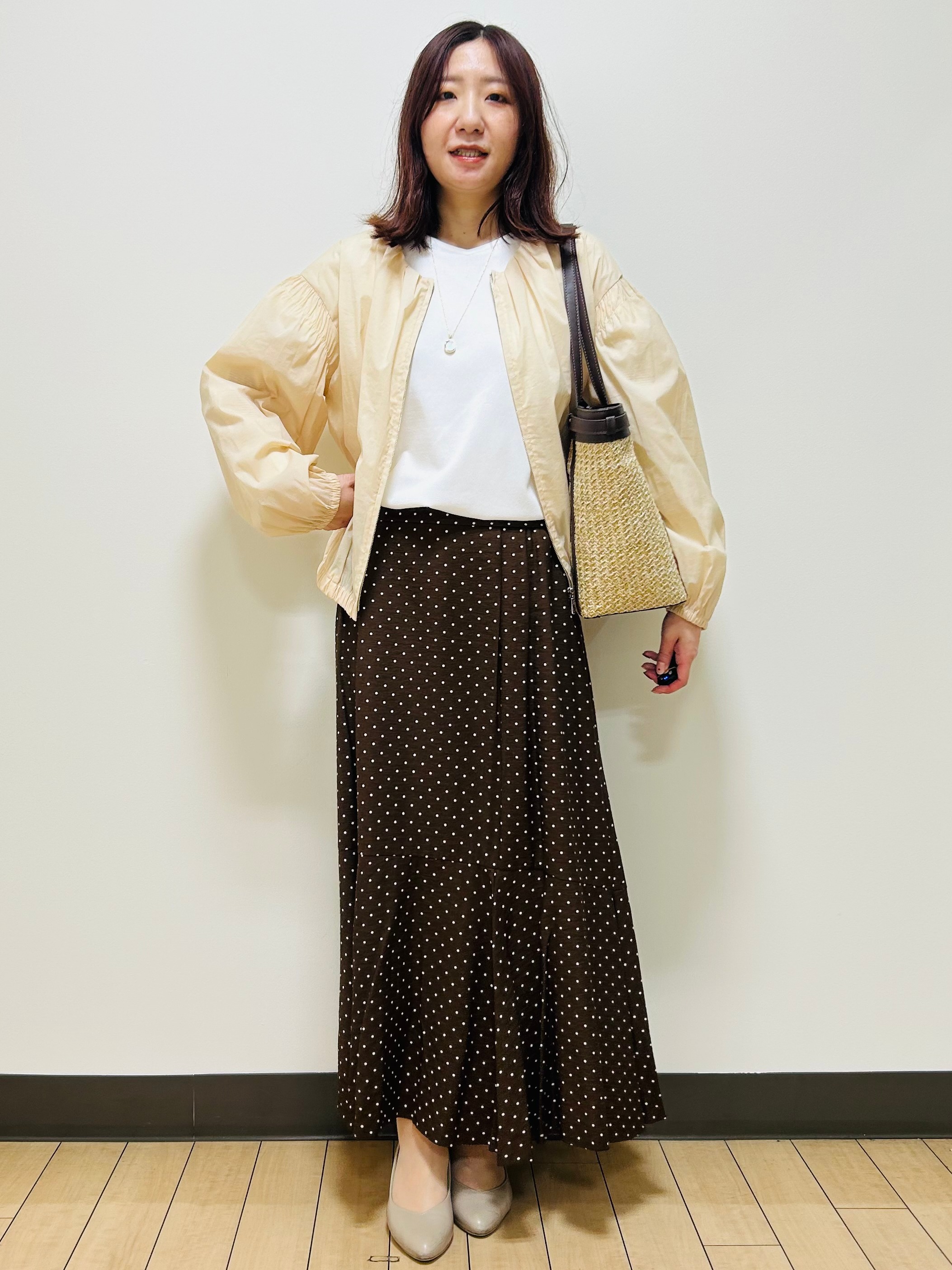miiiさんの「Reflect｜フロントファスナーシアーブルゾン」を使ったコーディネート