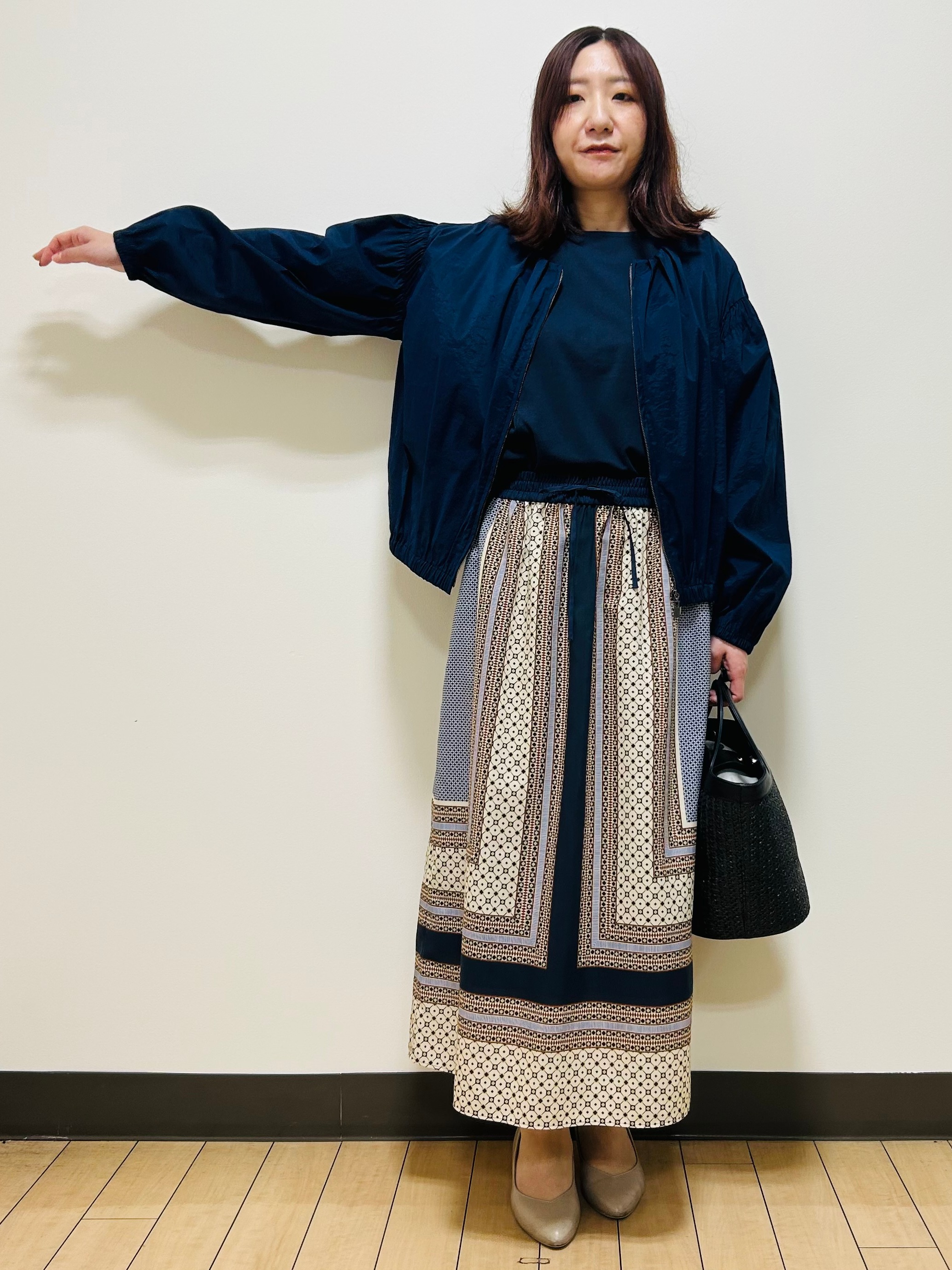 miiiさんの「Reflect｜フロントファスナーシアーブルゾン」を使ったコーディネート