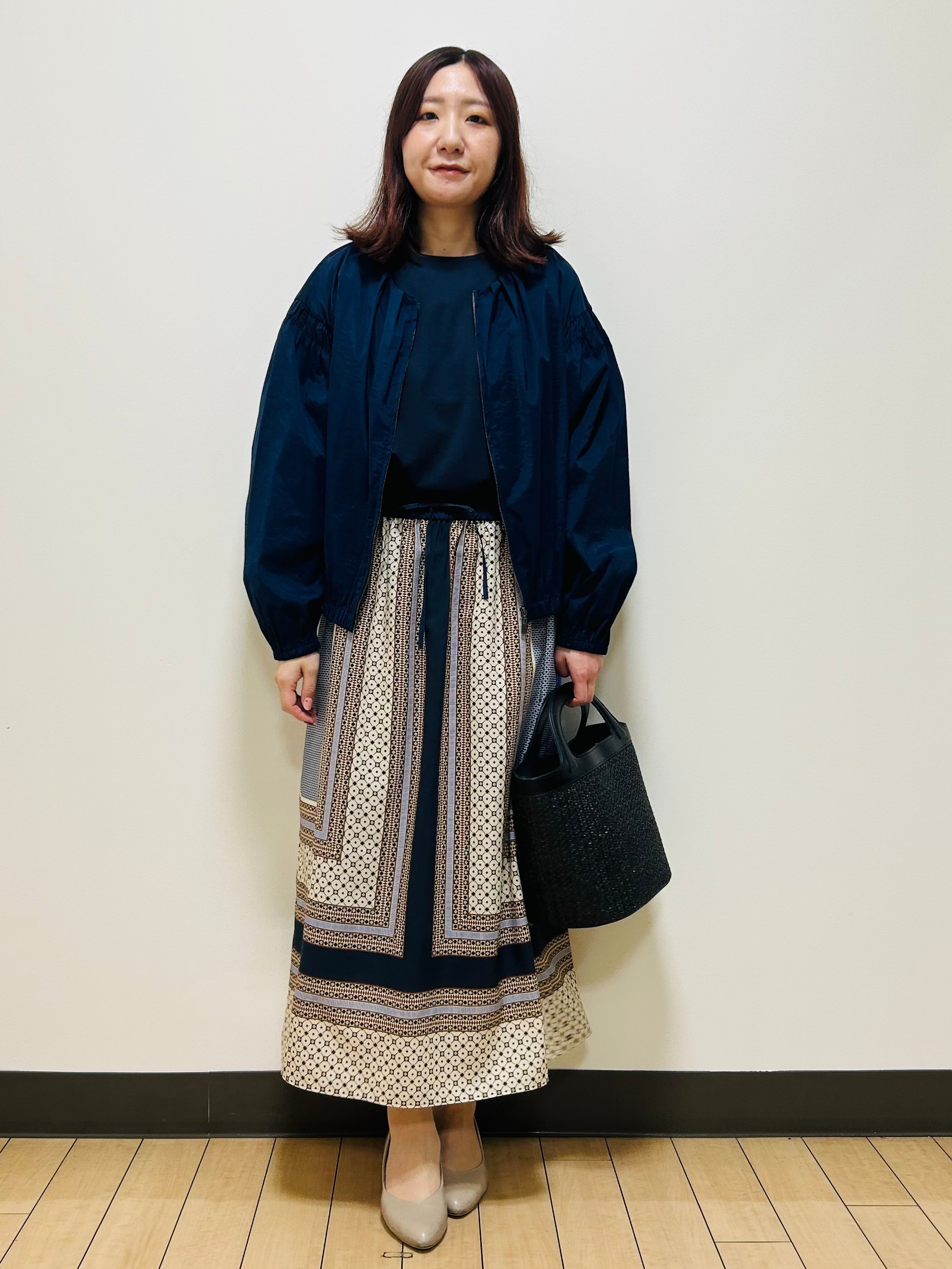 miiiさんの「Reflect｜フロントファスナーシアーブルゾン」を使ったコーディネート