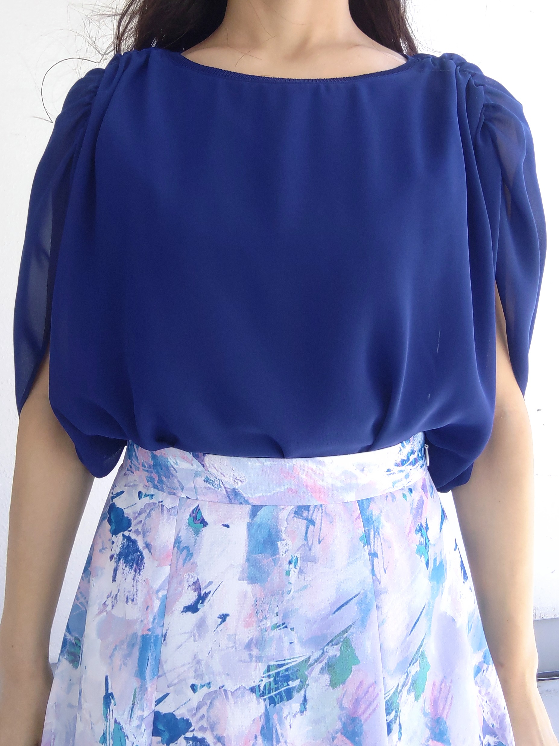keinaさんの「SunaUna｜【日本製/インナー付き】ギャザースリーブプルオーバー」を使ったコーディネート