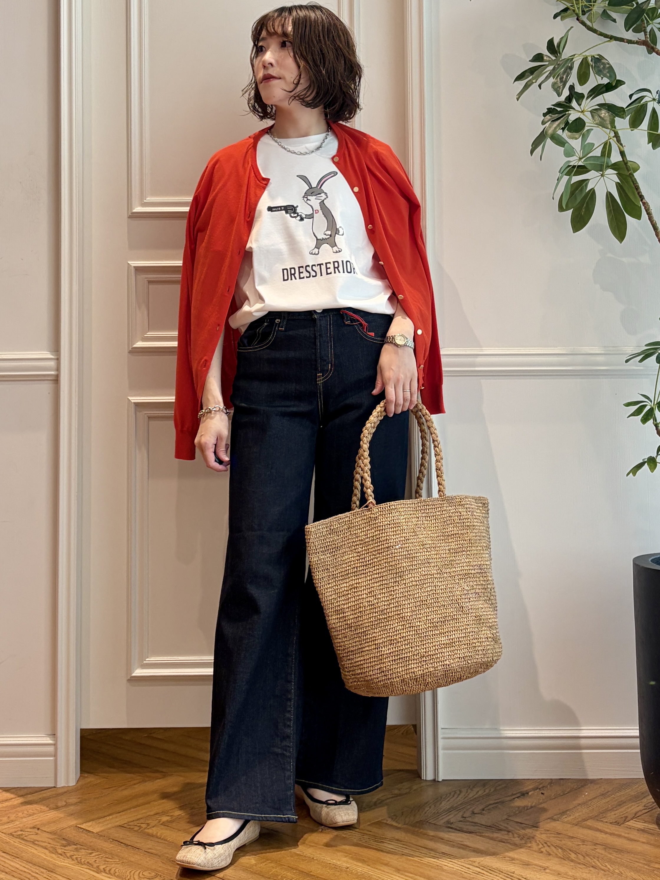 nakaoさんの「DRESSTERIOR｜RED CARD TOKYO（レッドカードトーキョー）35th Anniv． Wide」を使ったコーディネート
