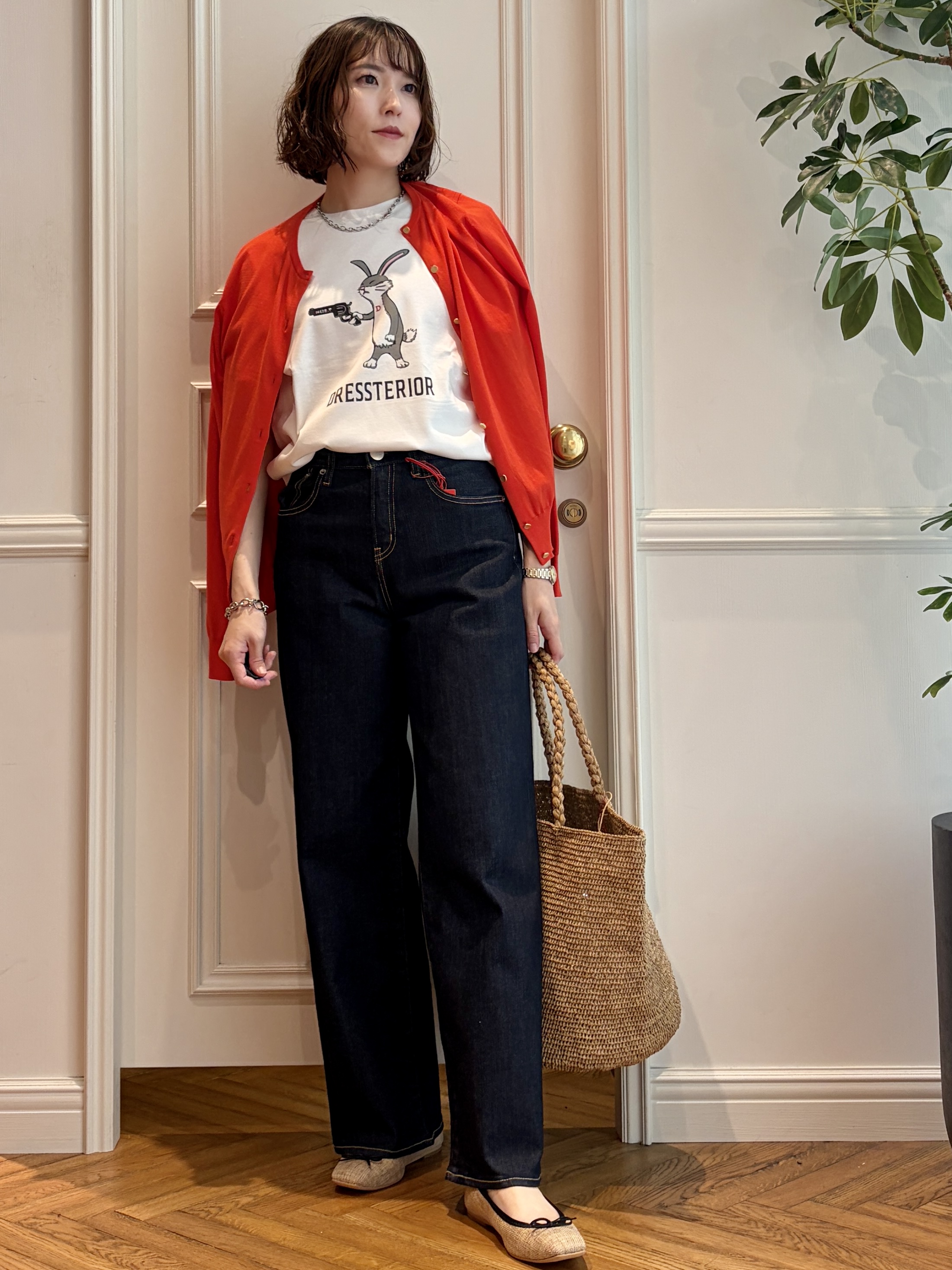 nakaoさんの「DRESSTERIOR｜RED CARD TOKYO（レッドカードトーキョー）35th Anniv． Wide」を使ったコーディネート