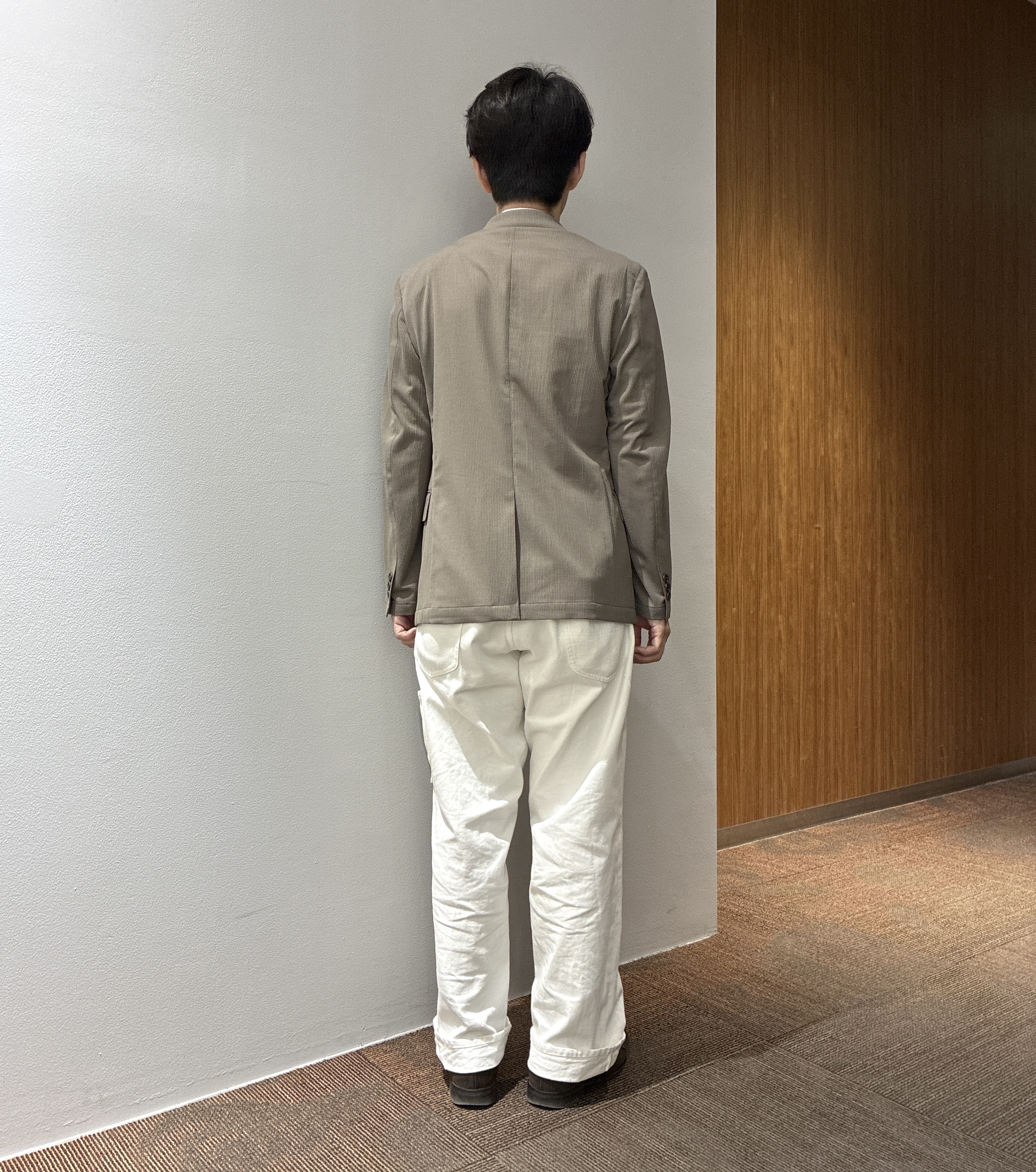 わいずみさんの「TAKEO KIKUCHI｜【Begin5月号掲載/通気性】トリコットサッカー ジャケット」を使ったコーディネート
