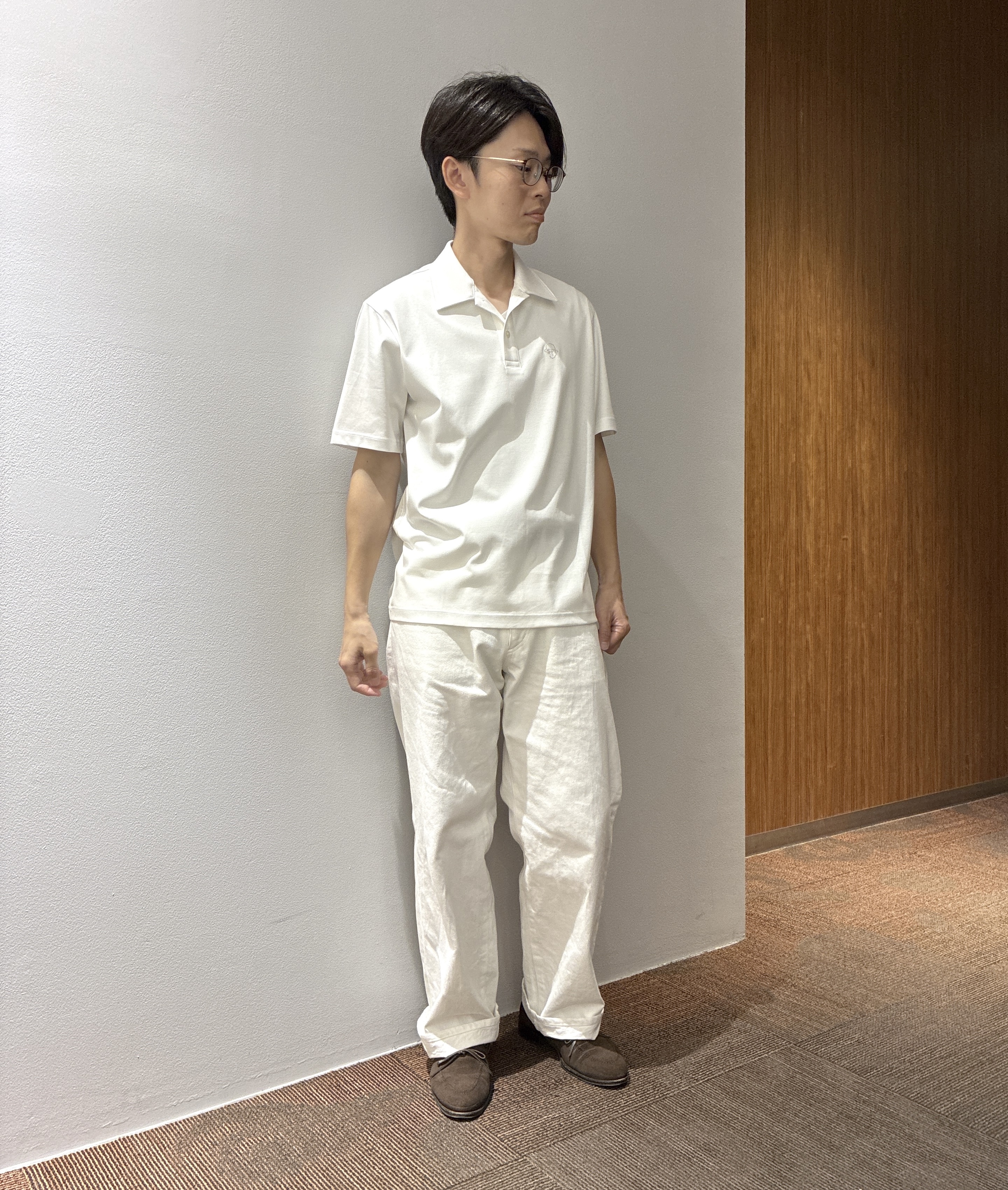 わいずみさんの「TAKEO KIKUCHI｜【Begin5月号掲載/通気性】トリコットサッカー ジャケット」を使ったコーディネート