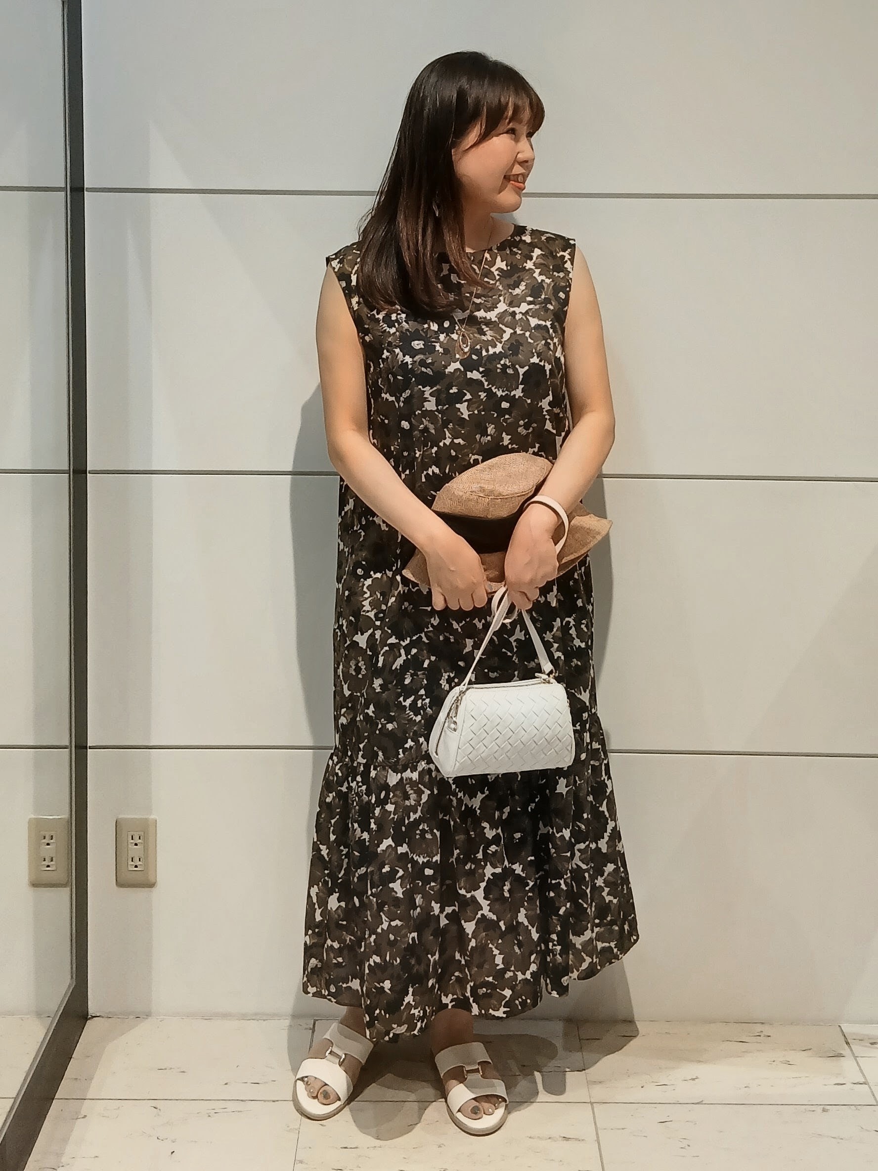 なみきさんの「UNTITLED｜【花柄/着映え】フラワープリントワンピース」を使ったコーディネート