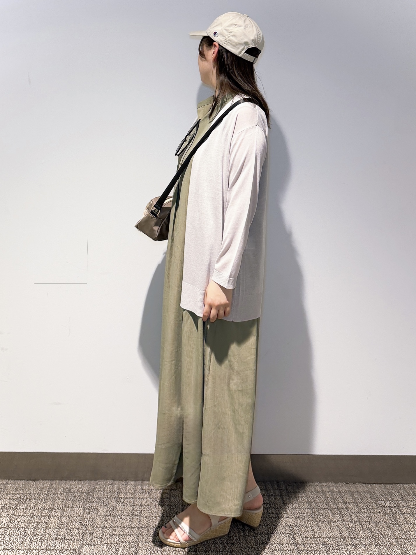 みーさんの「grove｜【接触冷感／UVカットetc】ベーシックロングカーディガン」を使ったコーディネート