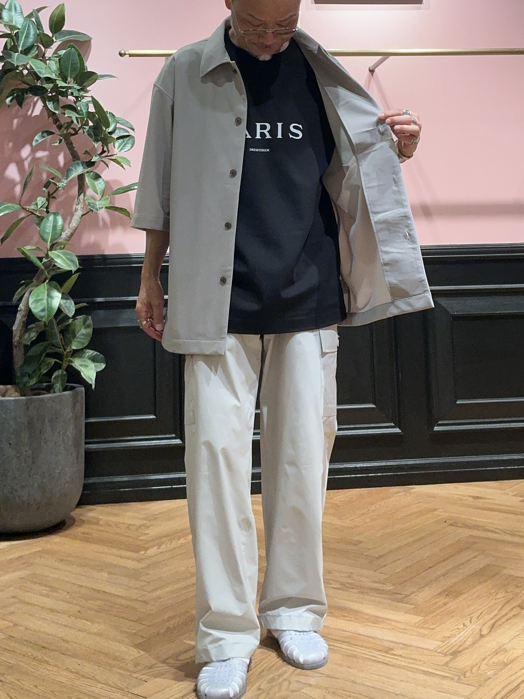 torigoeさんの「DRESSTERIOR｜【接触冷感/UVカット/ウォッシャブル/Safari5月号掲載】AIRTOOL ハーフスリーブシャツ」を使ったコーディネート