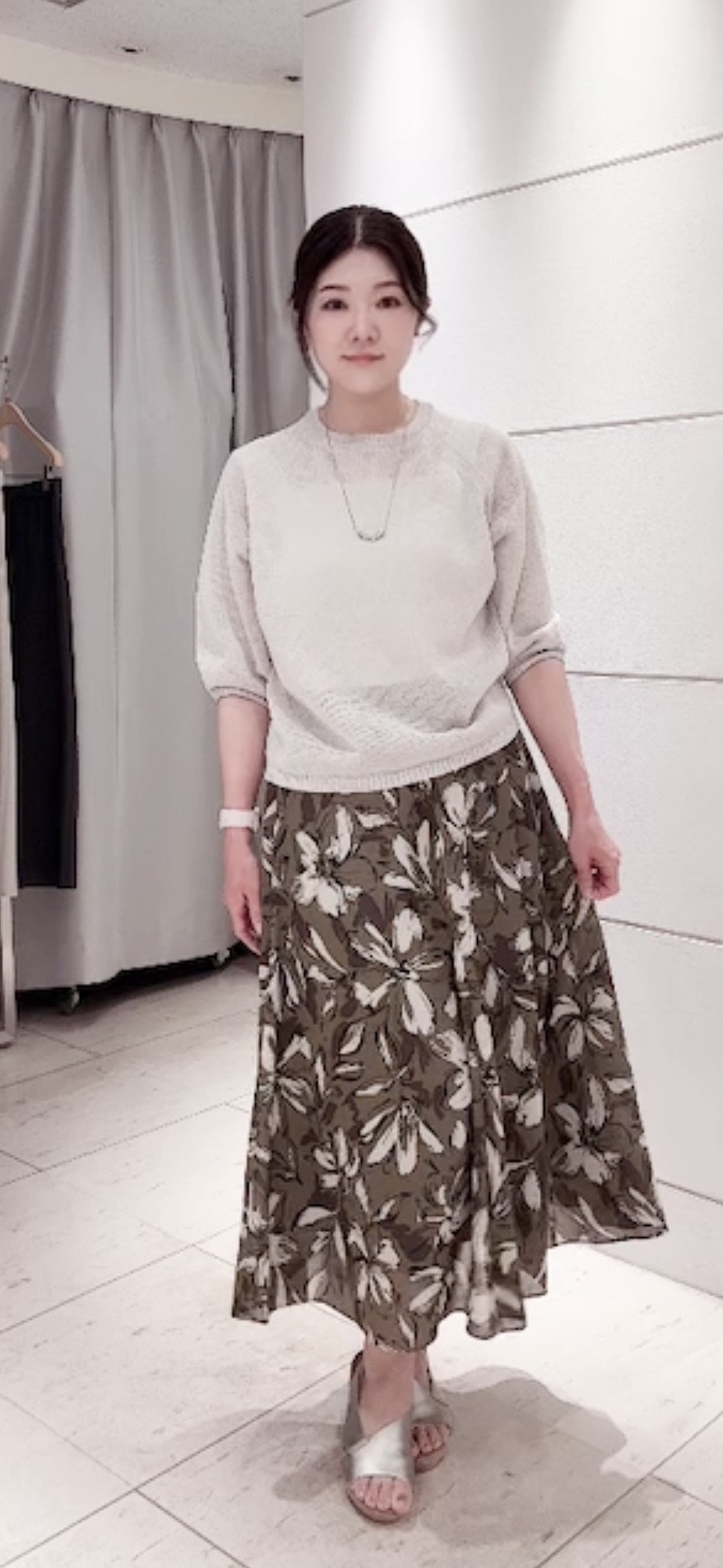 misaさんの「UNTITLED｜【洗える/ゆったり】クルーネックドライニット」を使ったコーディネート