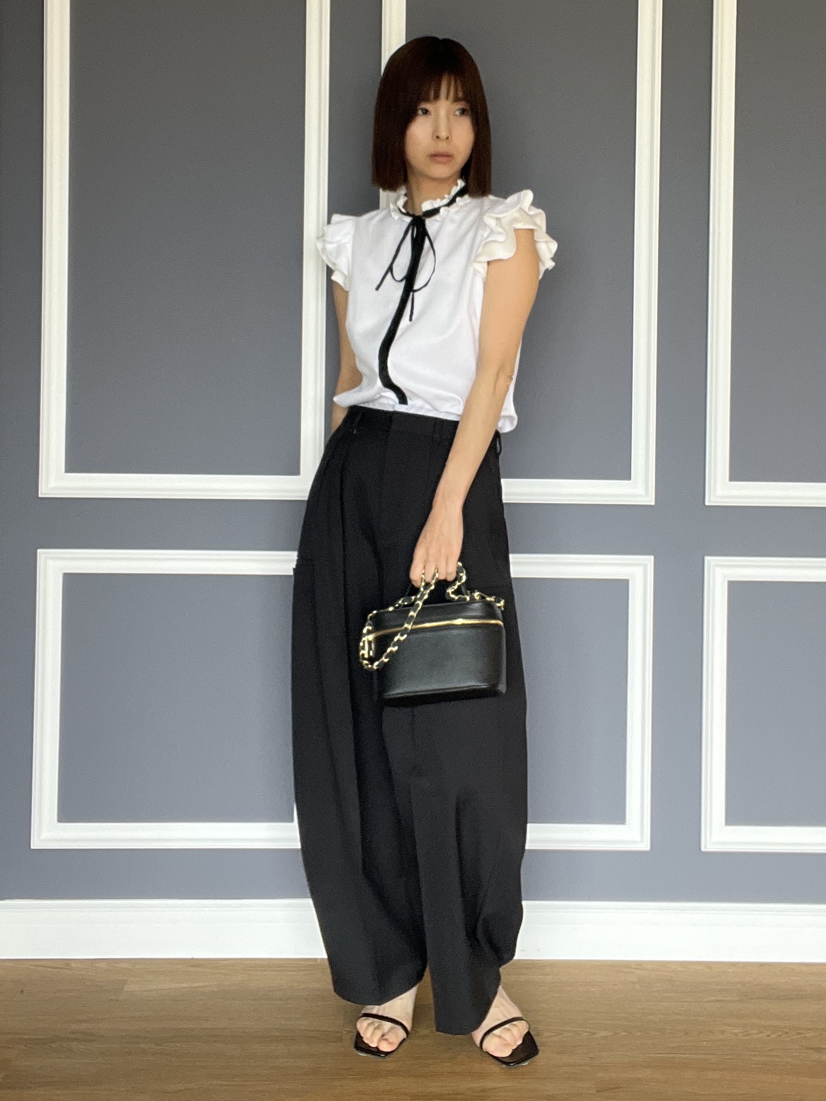 misaさんの「DRESSTERIOR｜【otonaMUSE5月号掲載】スキニーベルトサンダル」を使ったコーディネート