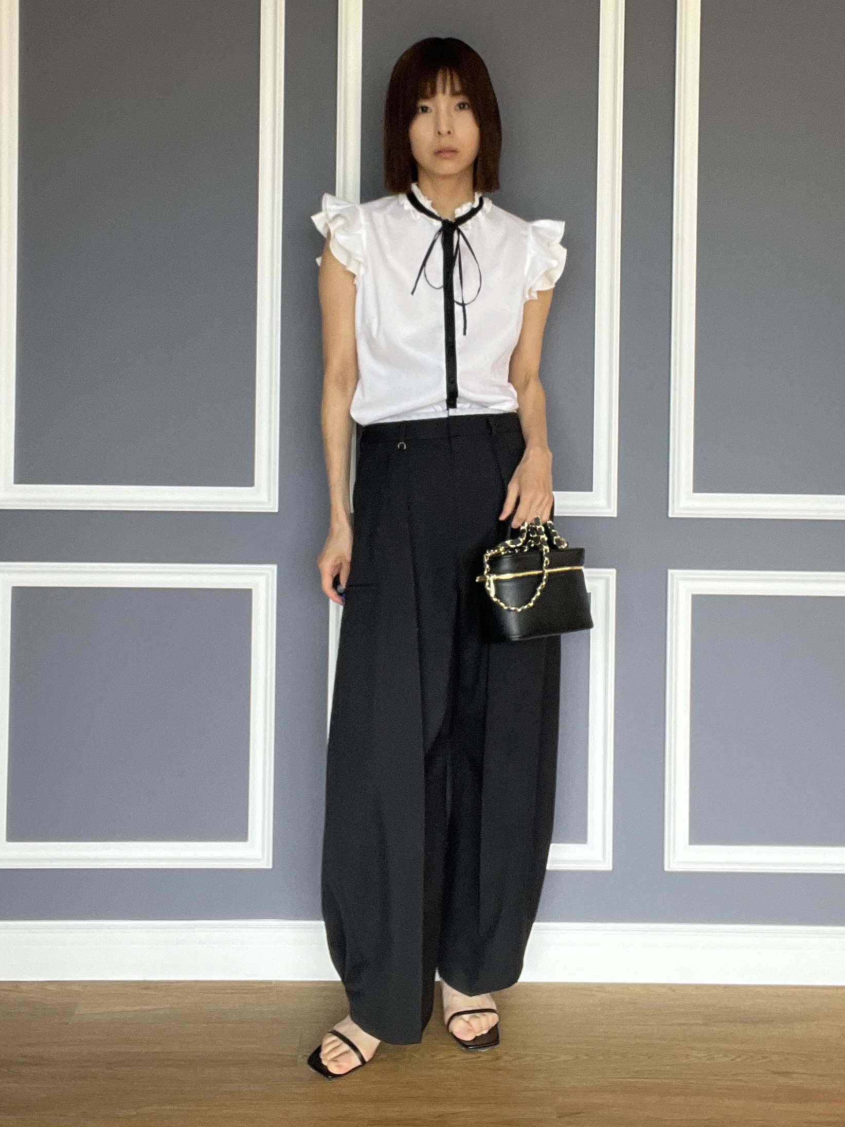 misaさんの「DRESSTERIOR｜【otonaMUSE5月号掲載】スキニーベルトサンダル」を使ったコーディネート