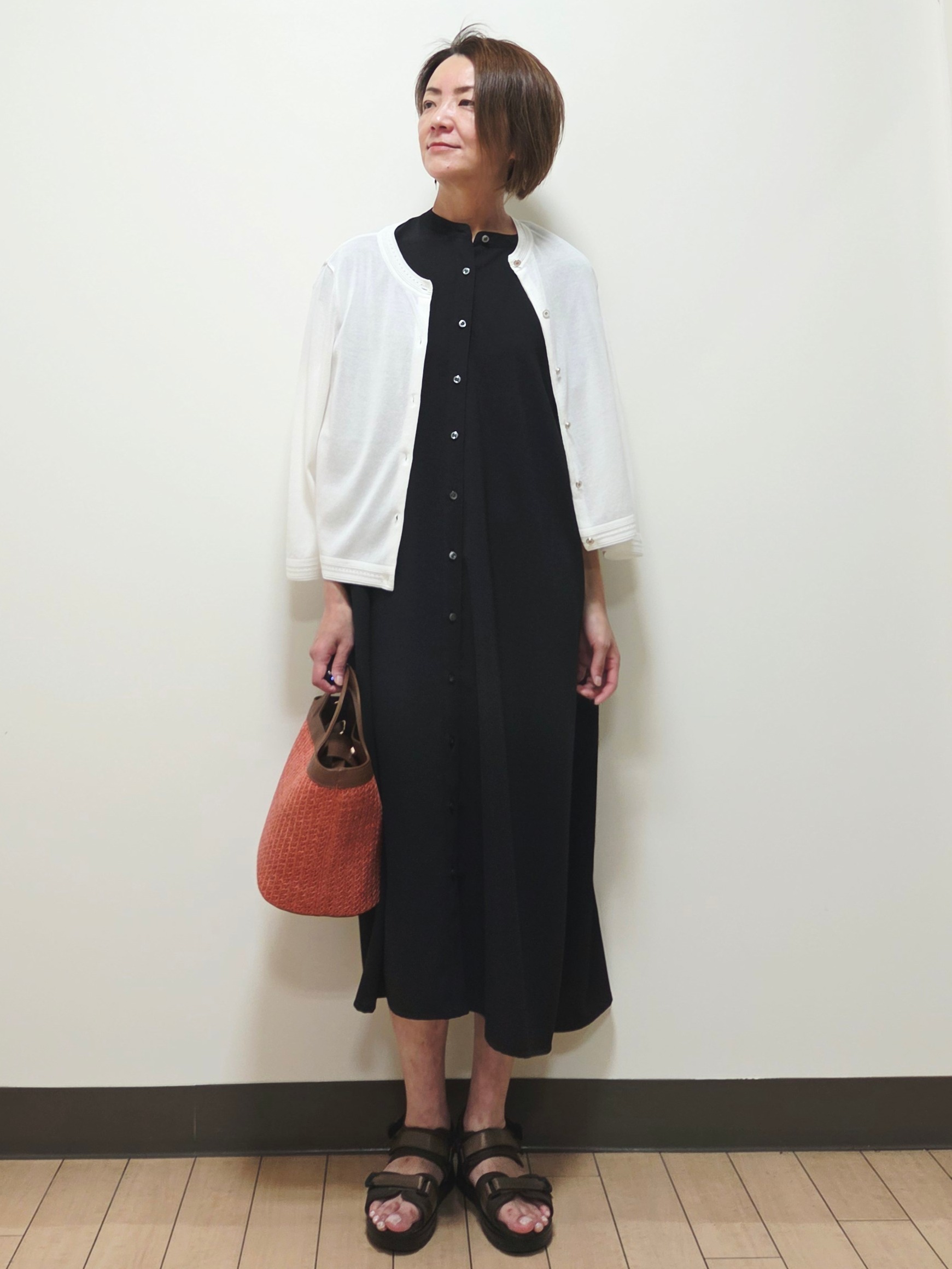 yuuさんの「Reflect｜七分袖ニットカーディガン」を使ったコーディネート