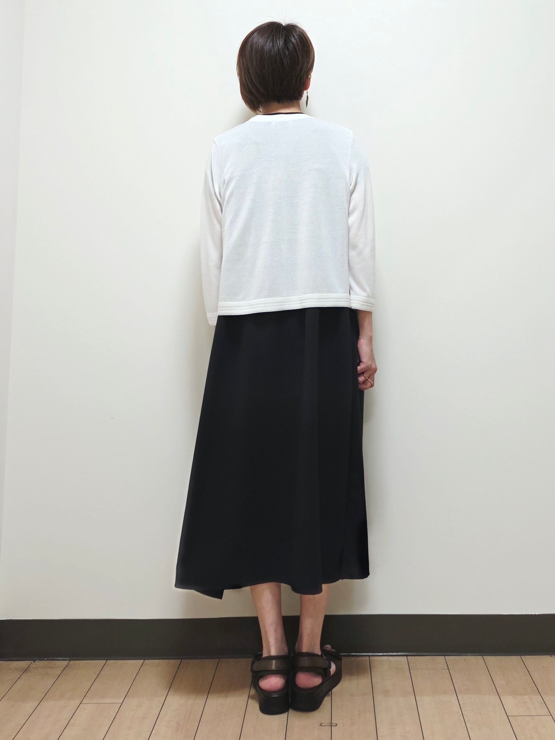 yuuさんの「Reflect｜七分袖ニットカーディガン」を使ったコーディネート