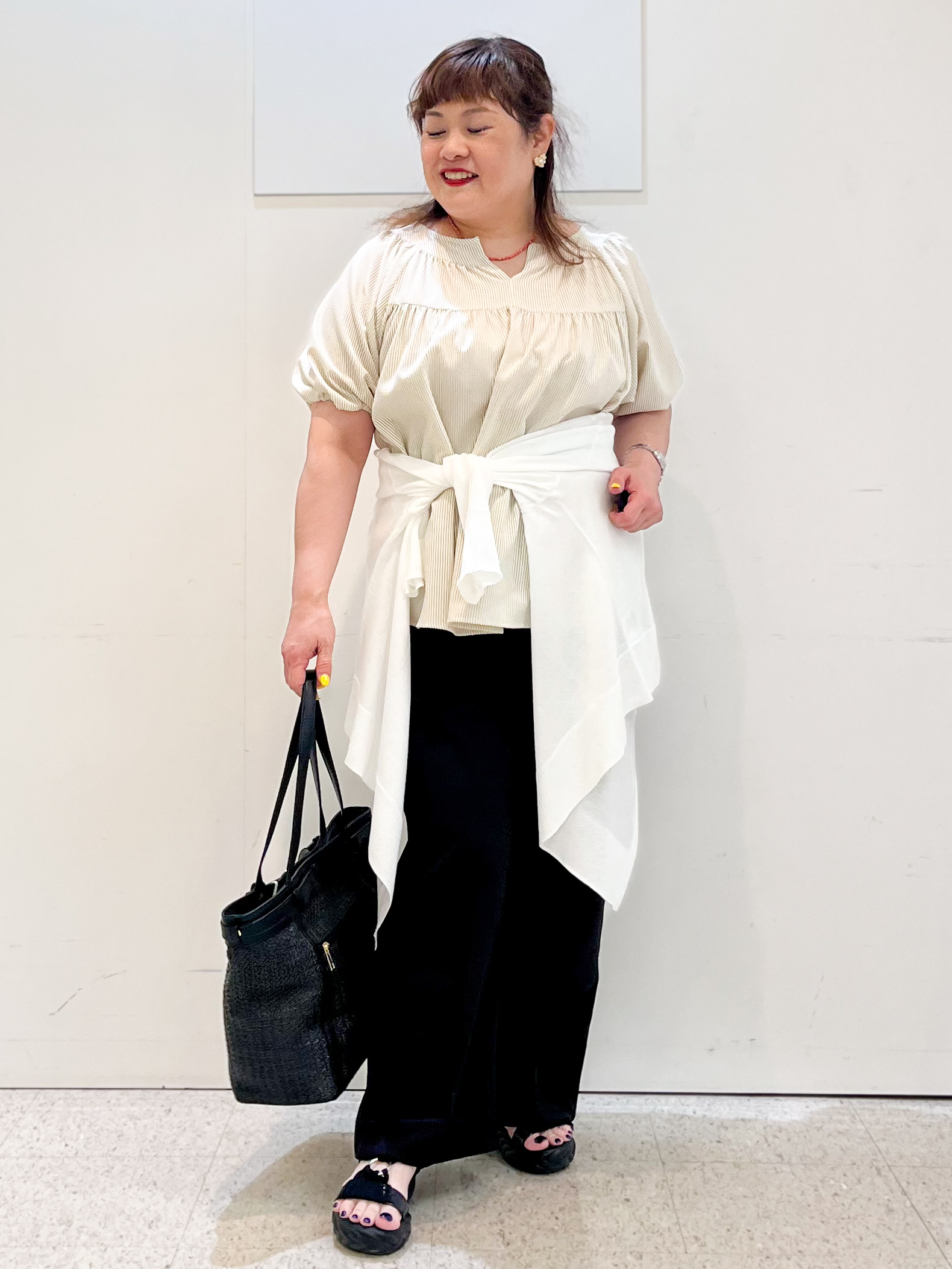 kimmyさんの「Reflect｜ギャザーデザインブラウス」を使ったコーディネート
