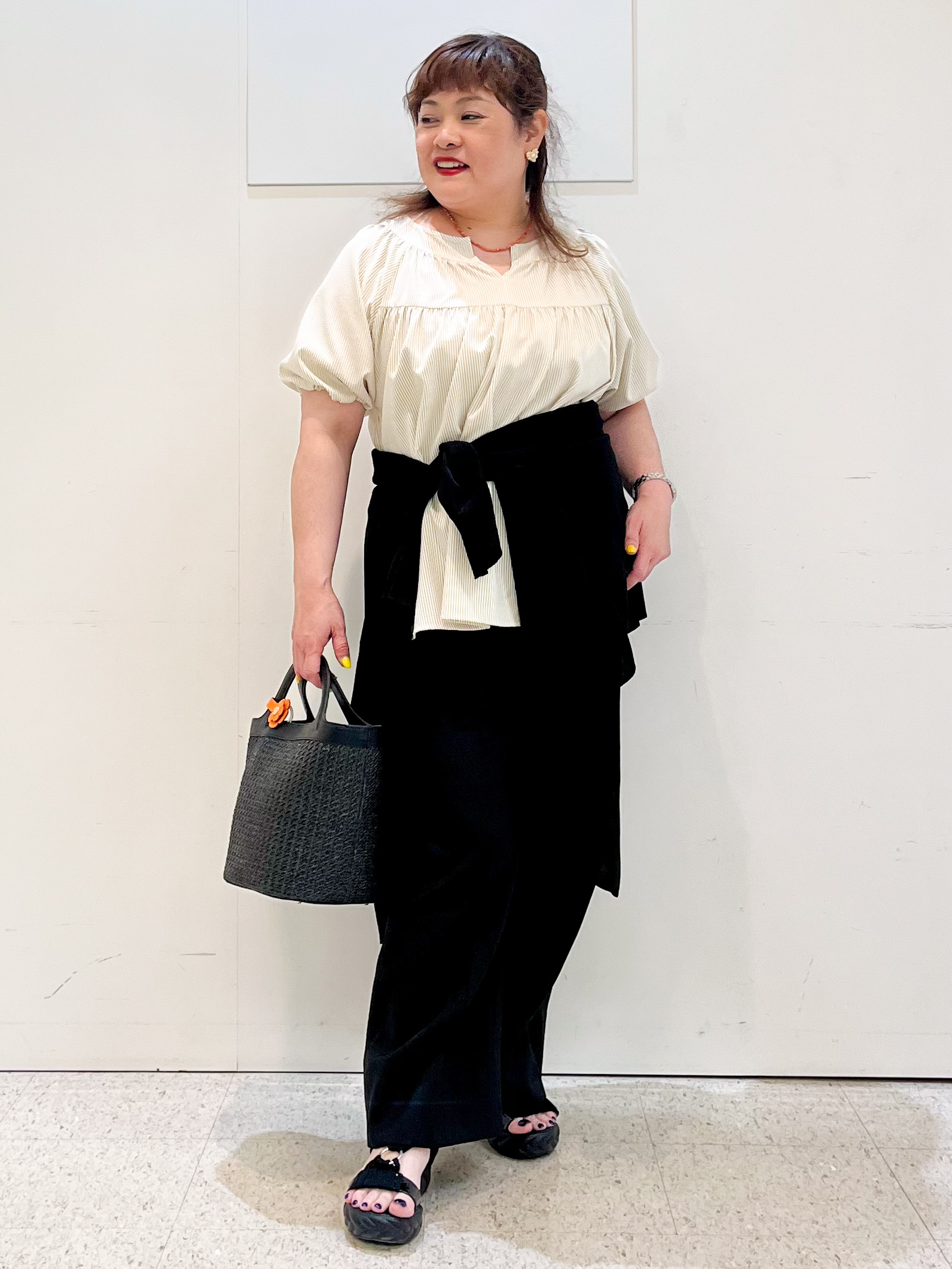 kimmyさんの「Reflect｜ギャザーデザインブラウス」を使ったコーディネート
