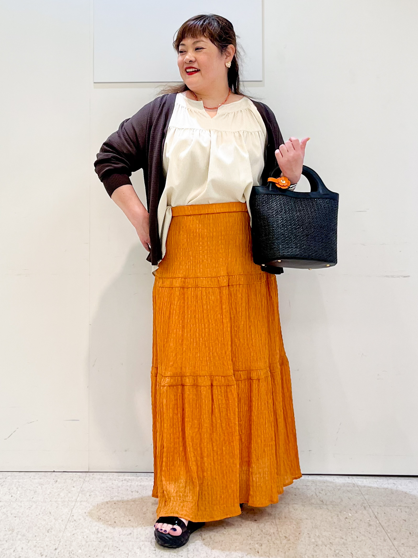 kimmyさんの「Reflect｜ギャザーデザインブラウス」を使ったコーディネート