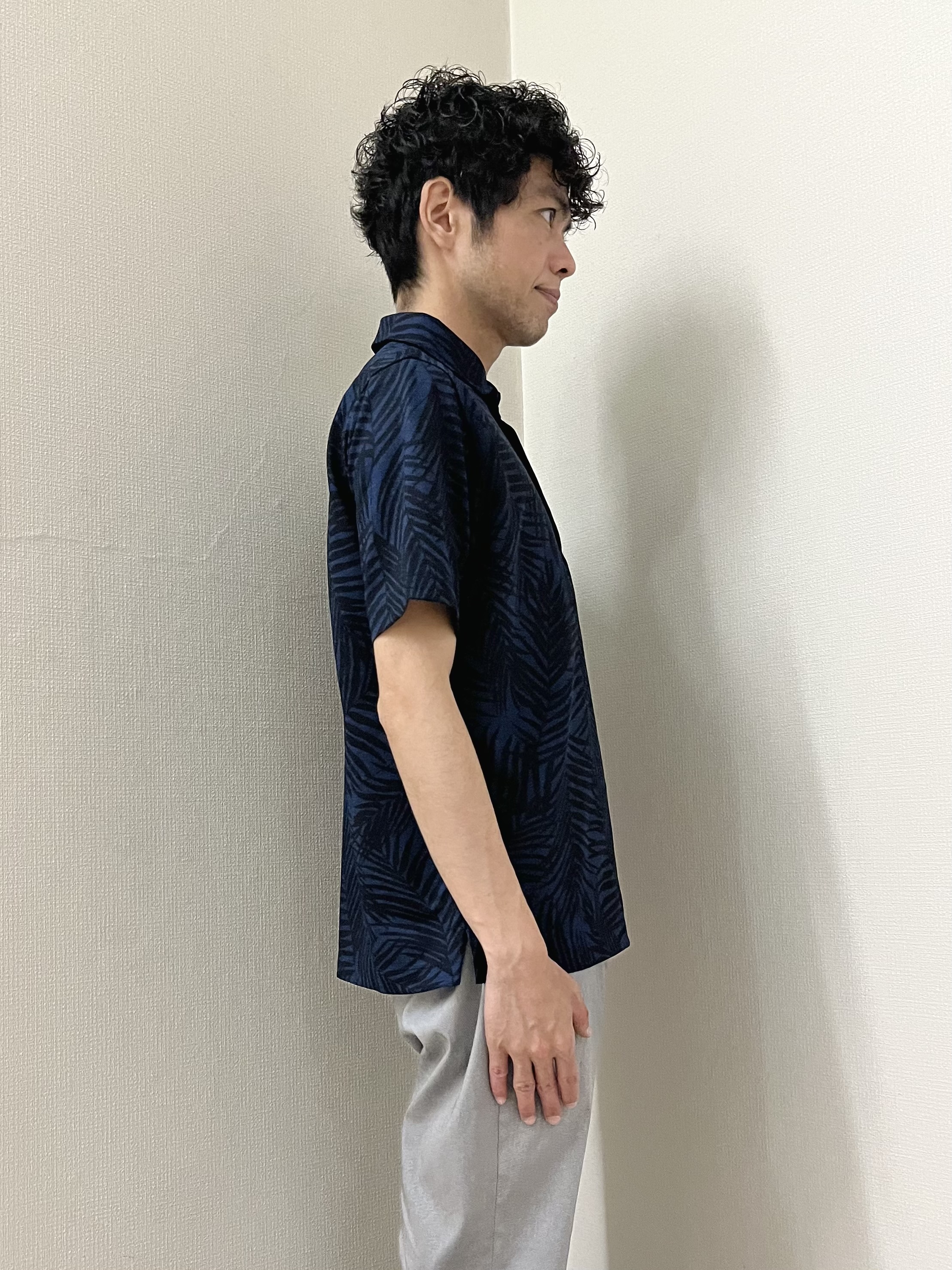 URAさんの「TAKEO KIKUCHI｜リーフ柄ポロシャツ」を使ったコーディネート