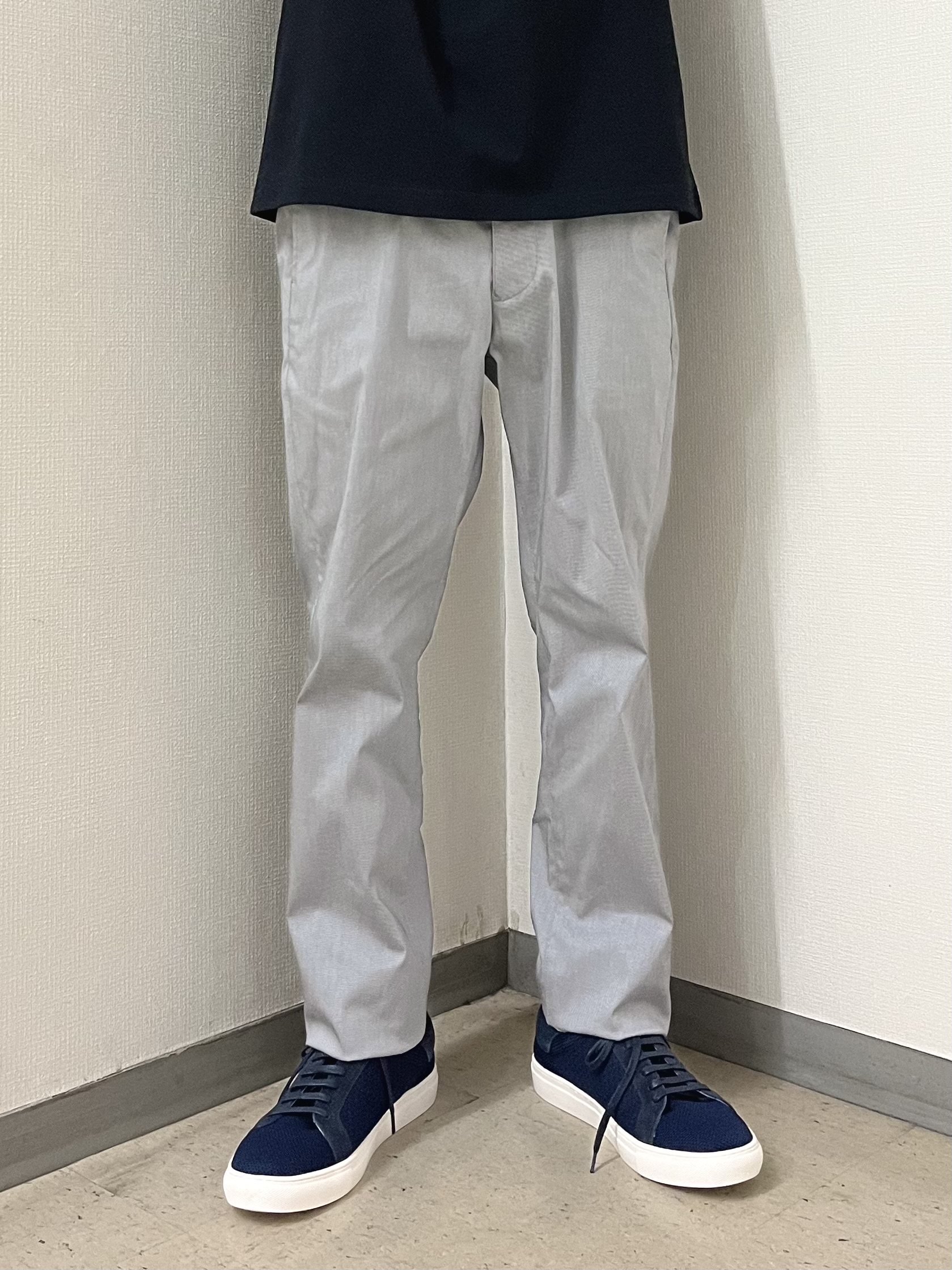 URAさんの「TAKEO KIKUCHI｜【接触冷感】ジャージストライプ シャツ」を使ったコーディネート