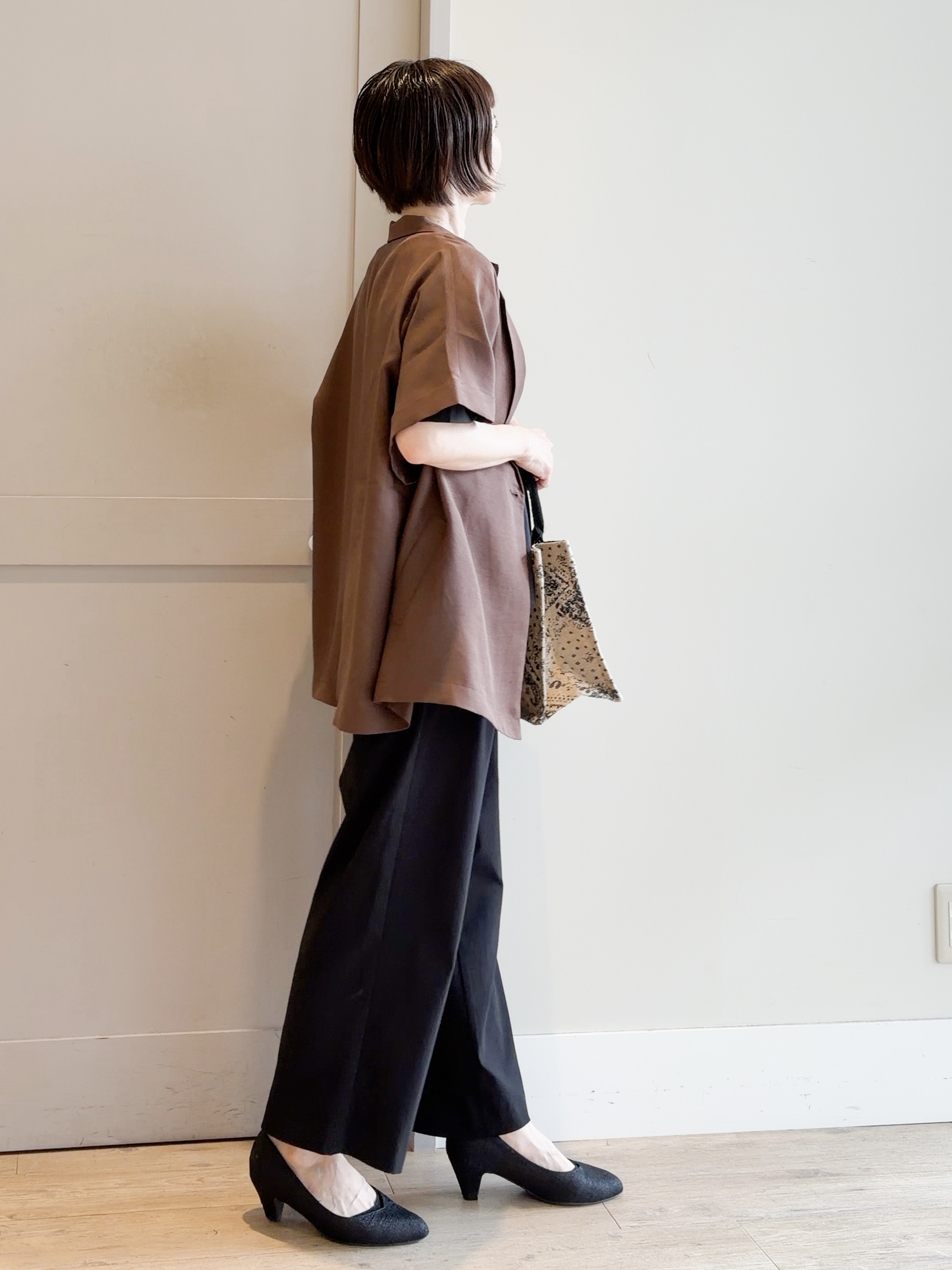 yamakoさんの「grove｜【洗濯機OK・ひんやり/SETUP可】シワになりにくいハーフスリーブジャケット」を使ったコーディネート