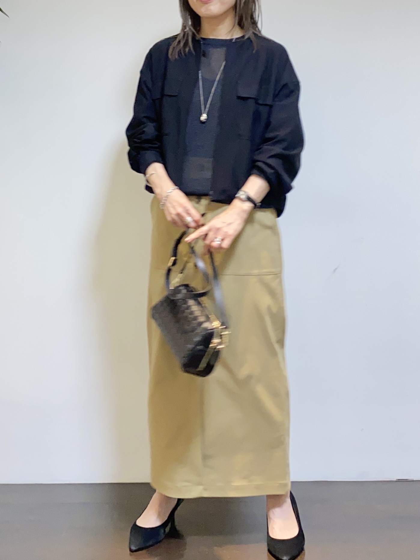 tomoさんの「UNTITLED｜【古畑星夏さん着用/洗える】シアーブルゾン」を使ったコーディネート