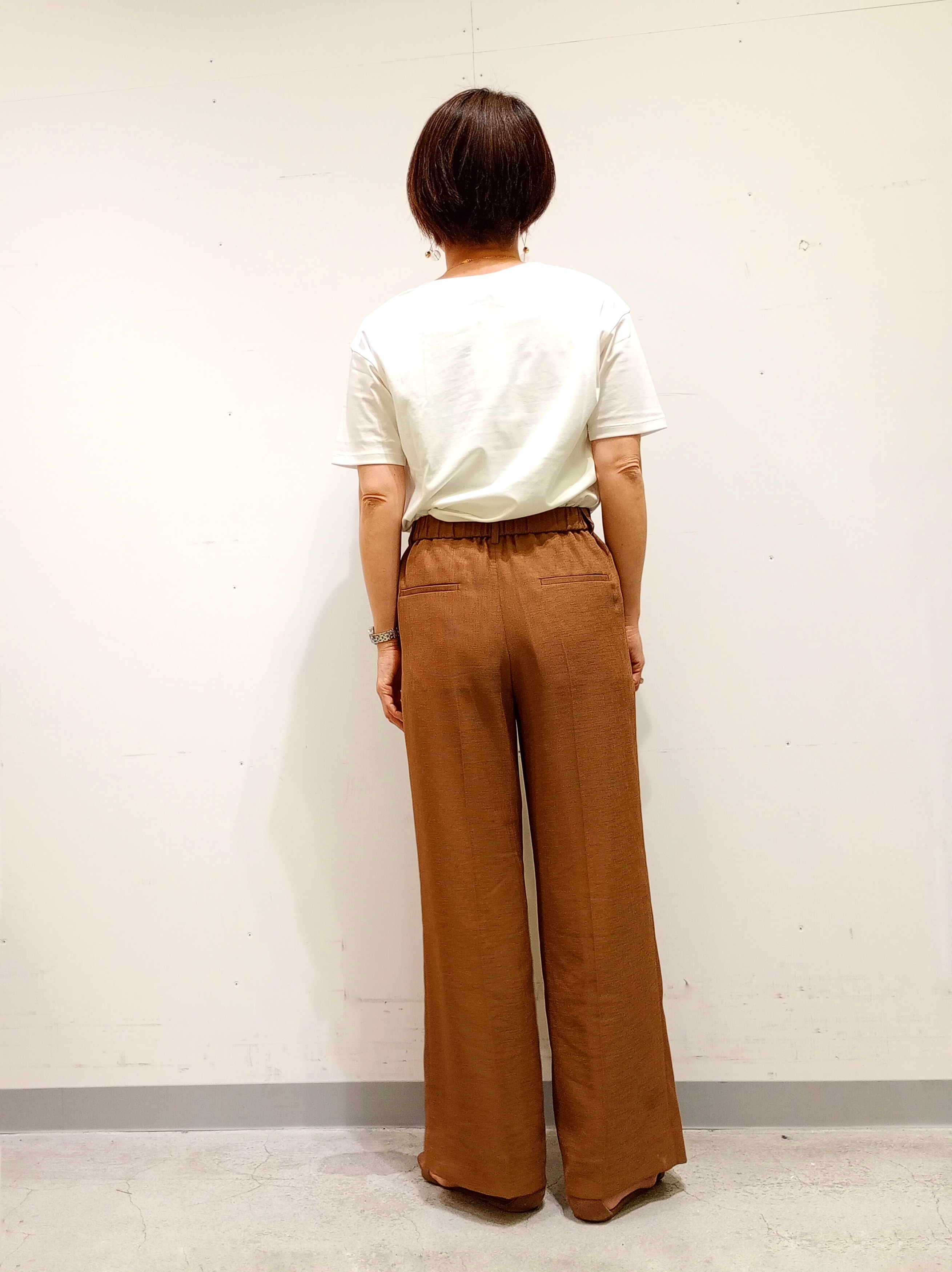 Kさんの「INDIVI｜【UVケア／選べるグラフィック】スムースジャージTシャツ」を使ったコーディネート