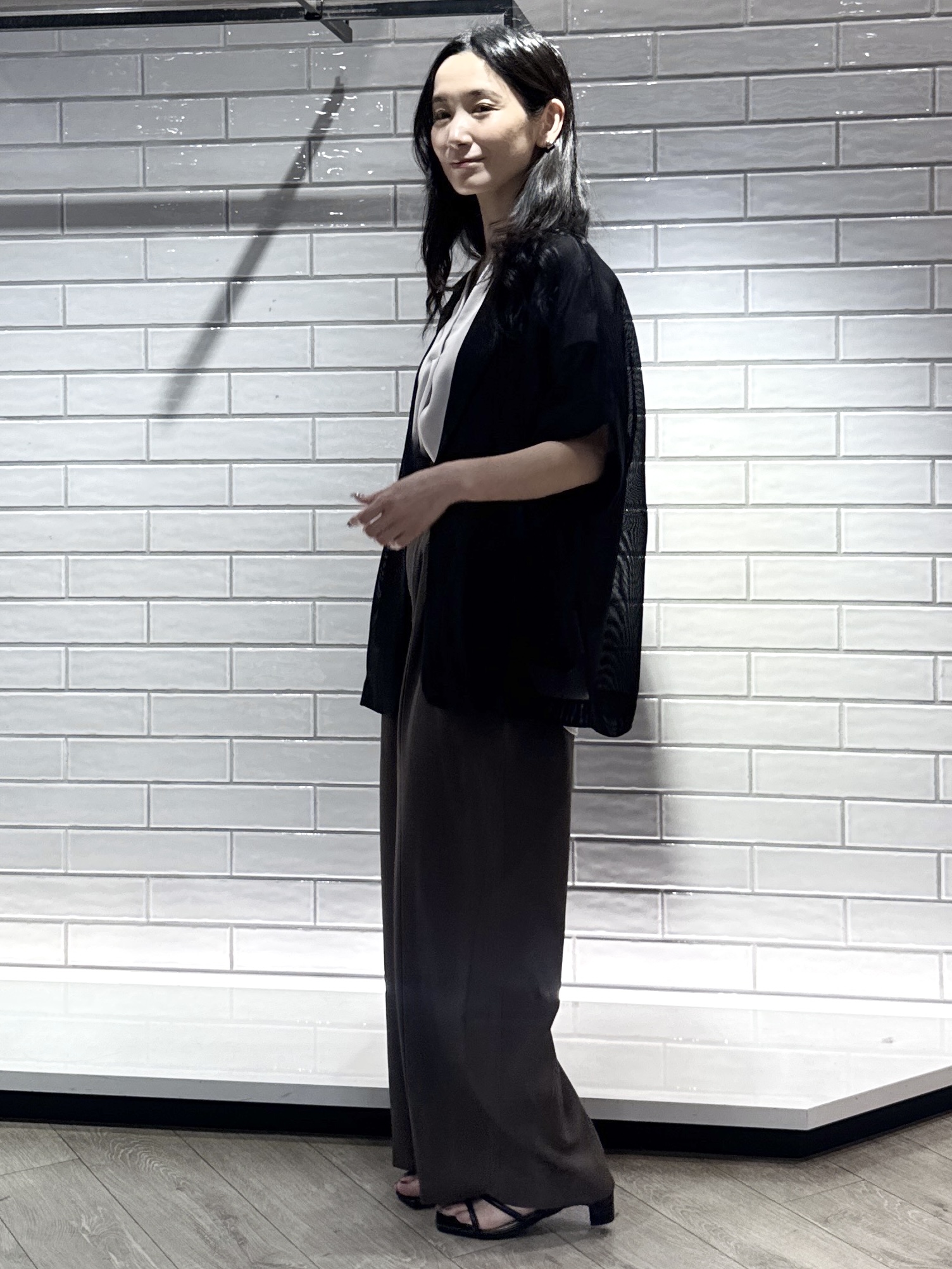 yuicciさんの「OPAQUE.CLIP｜メッシュテーラードジャケット【洗濯機OK】」を使ったコーディネート