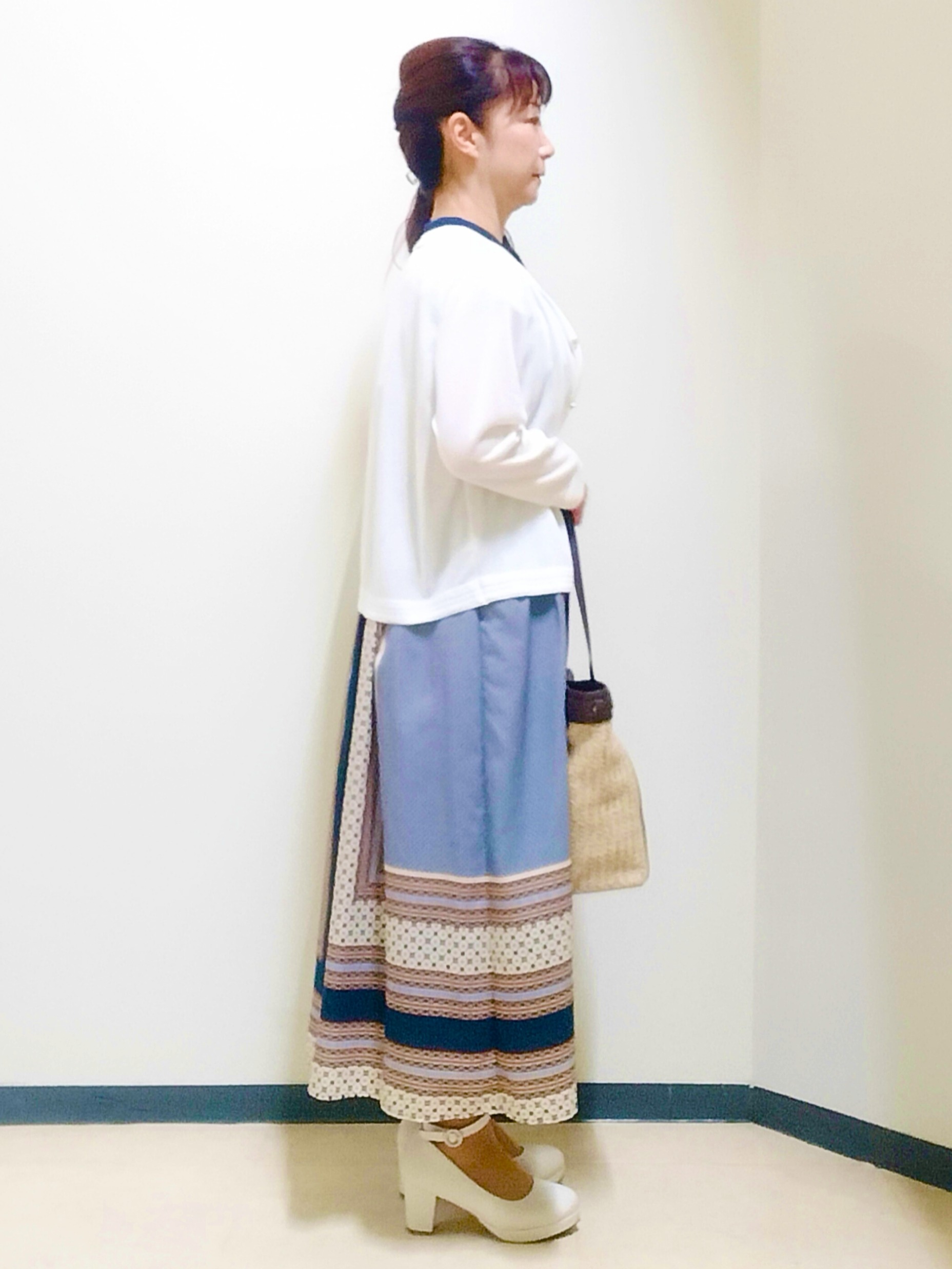 花さんの「Reflect｜七分袖ニットカーディガン」を使ったコーディネート