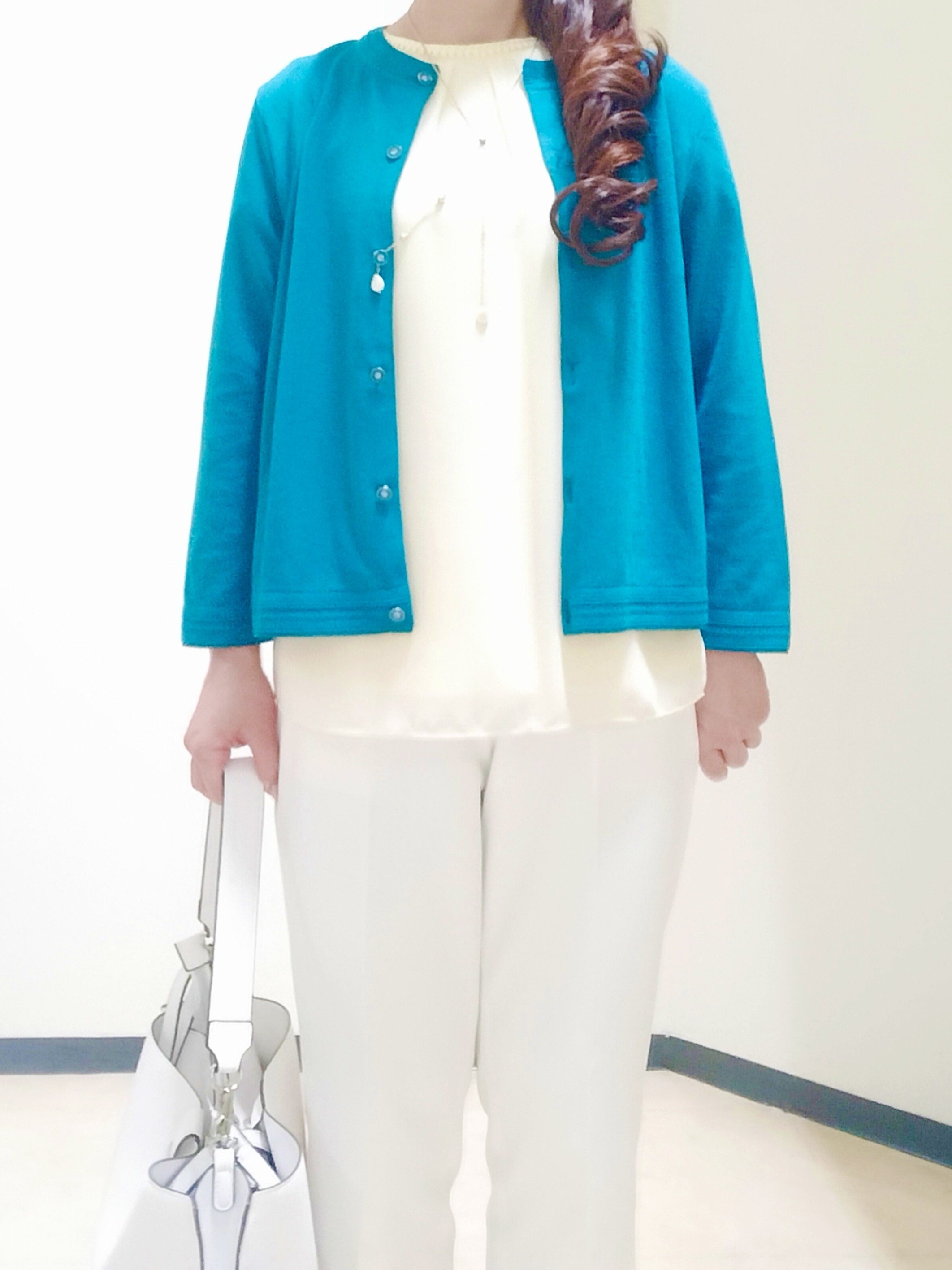 花さんの「Reflect｜【S-4Lサイズ/UVカット／接触冷感】シフォンジャージブラウス」を使ったコーディネート