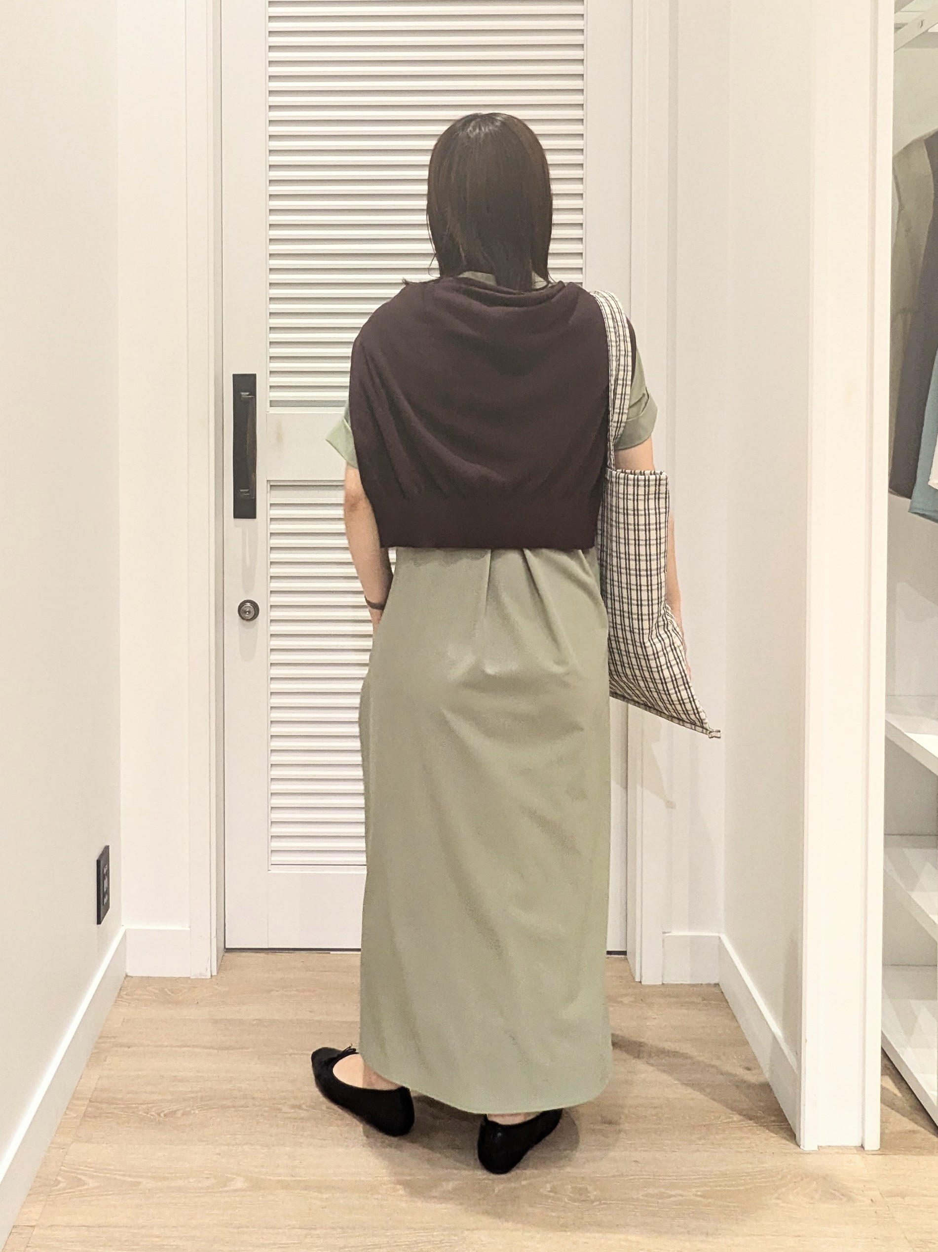 enさんの「Dessin｜【接触冷感/UVカット】バンドカラーワンピース」を使ったコーディネート