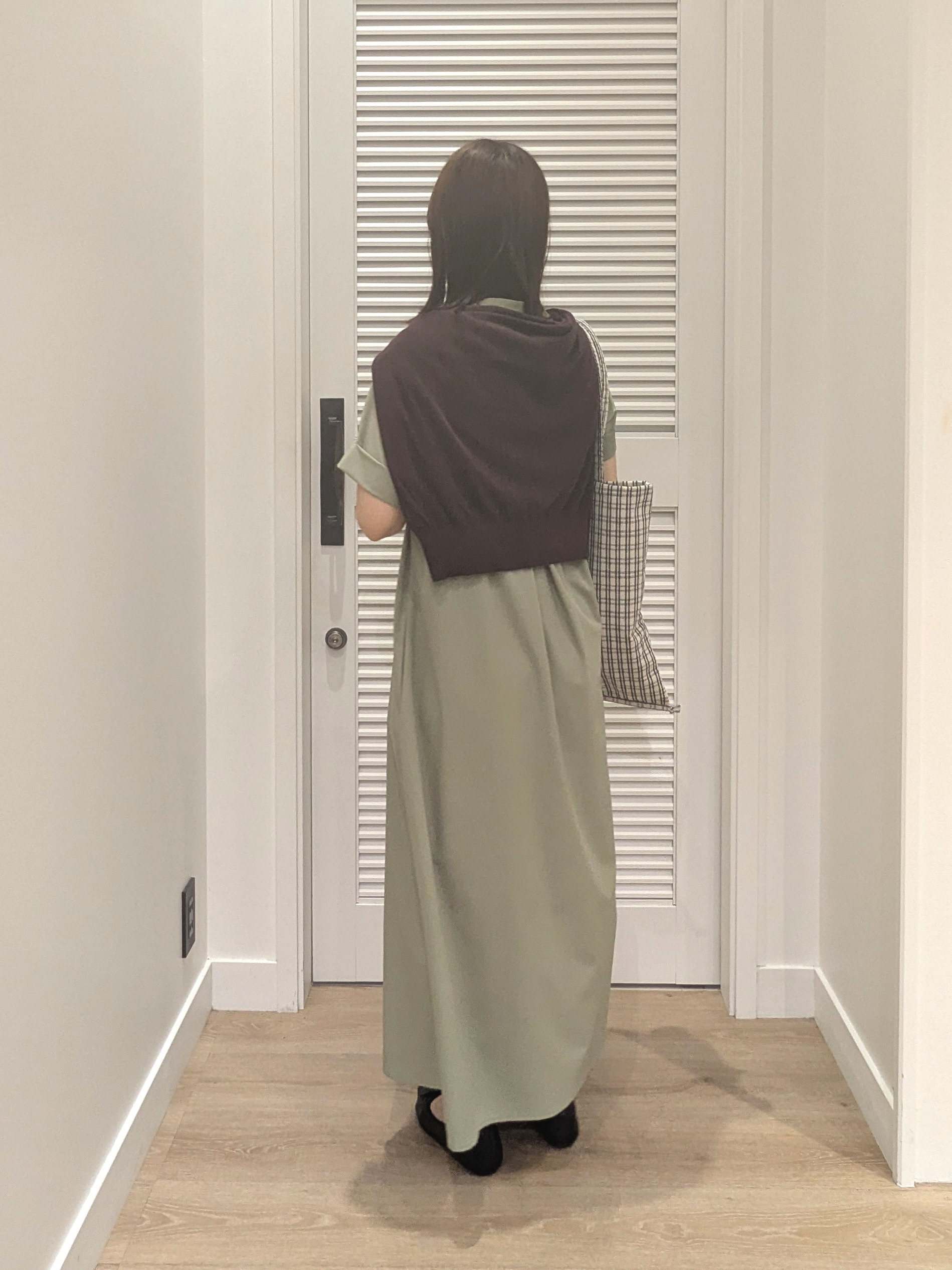 enさんの「Dessin｜【接触冷感/UVカット】バンドカラーワンピース」を使ったコーディネート