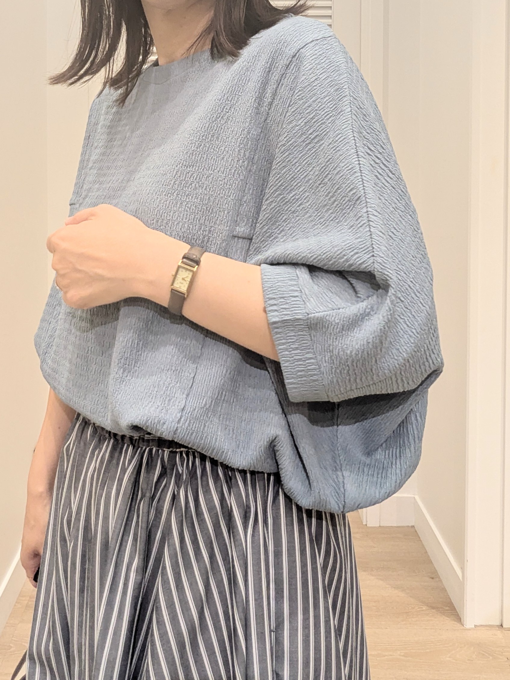 enさんの「Dessin｜【軽量】コットンリネンパイピングバッグ」を使ったコーディネート