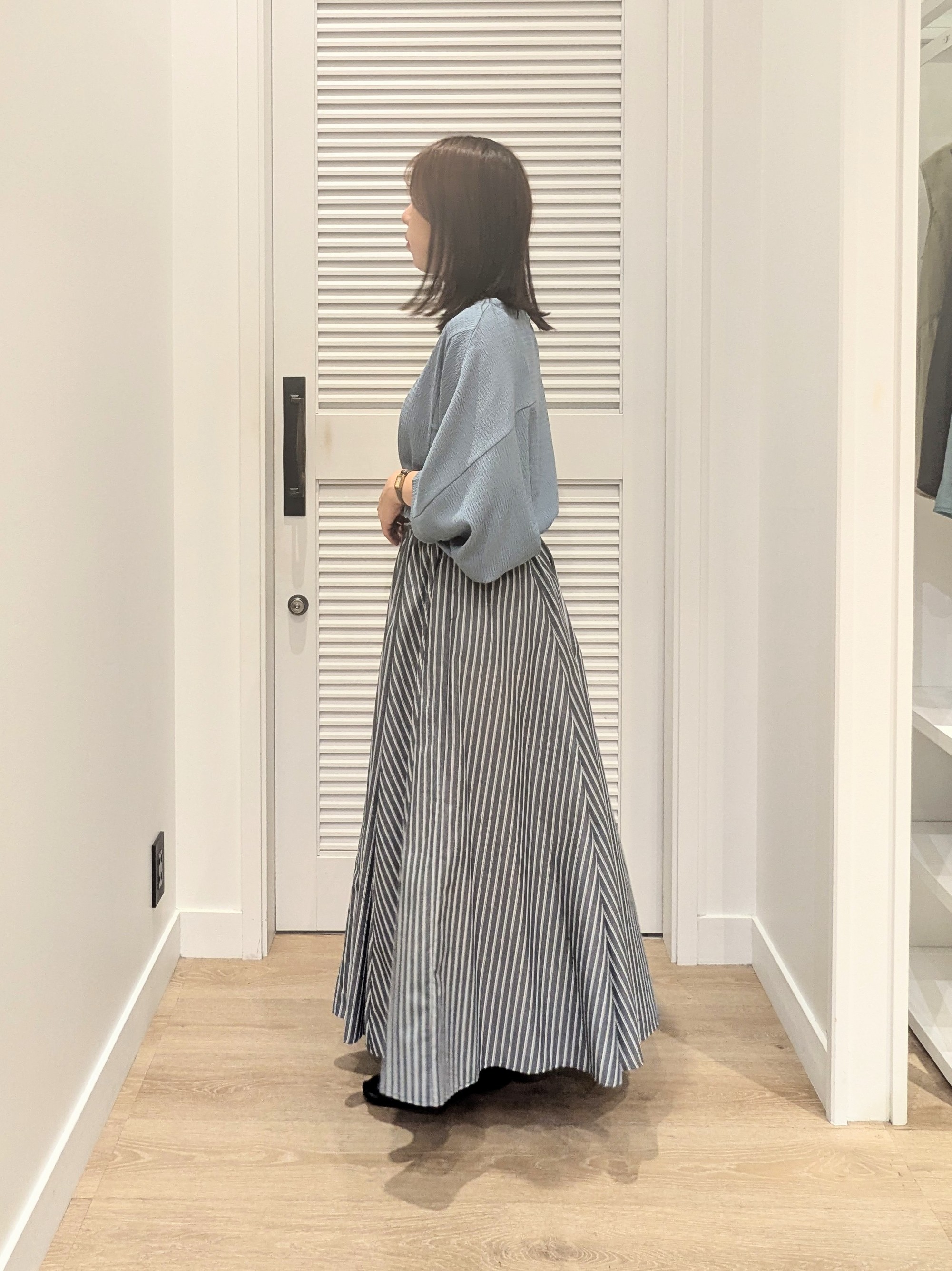 enさんの「Dessin｜【軽量】コットンリネンパイピングバッグ」を使ったコーディネート