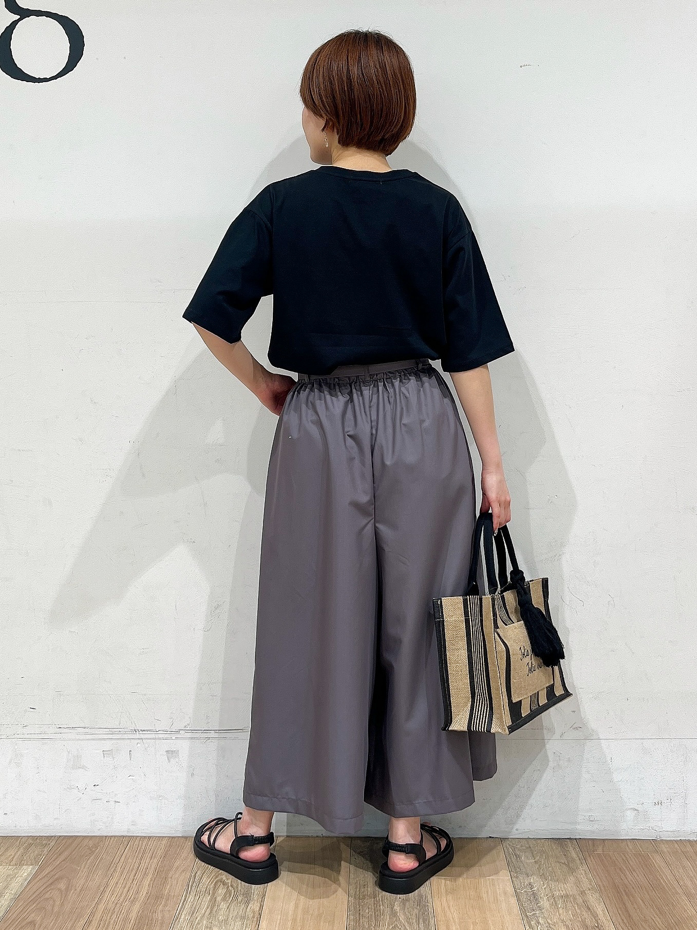 山さんさんの「grove｜【UVカット/接触冷感】プリントアソート5分袖Tシャツ」を使ったコーディネート