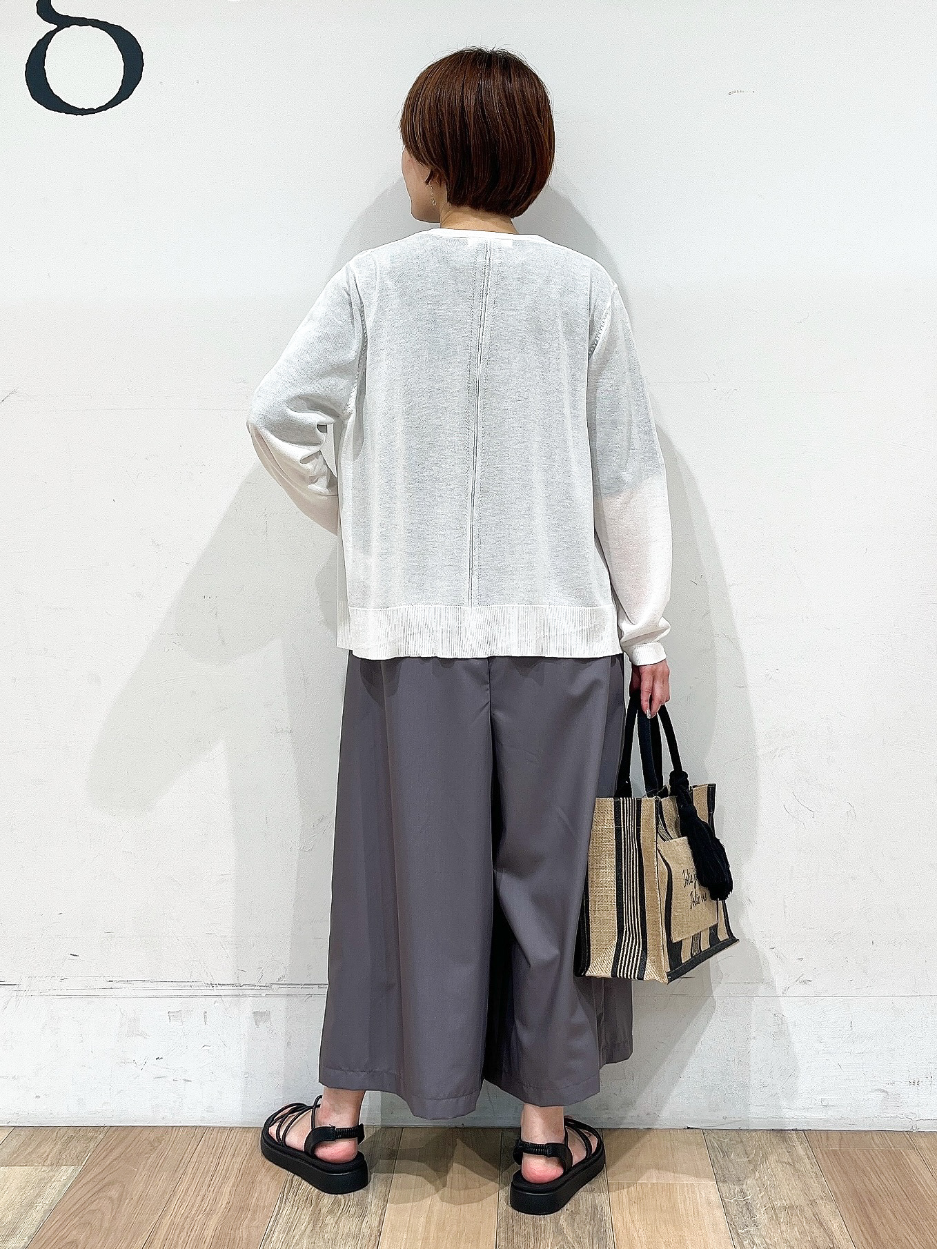 山さんさんの「grove｜【UVカット/接触冷感】プリントアソート5分袖Tシャツ」を使ったコーディネート