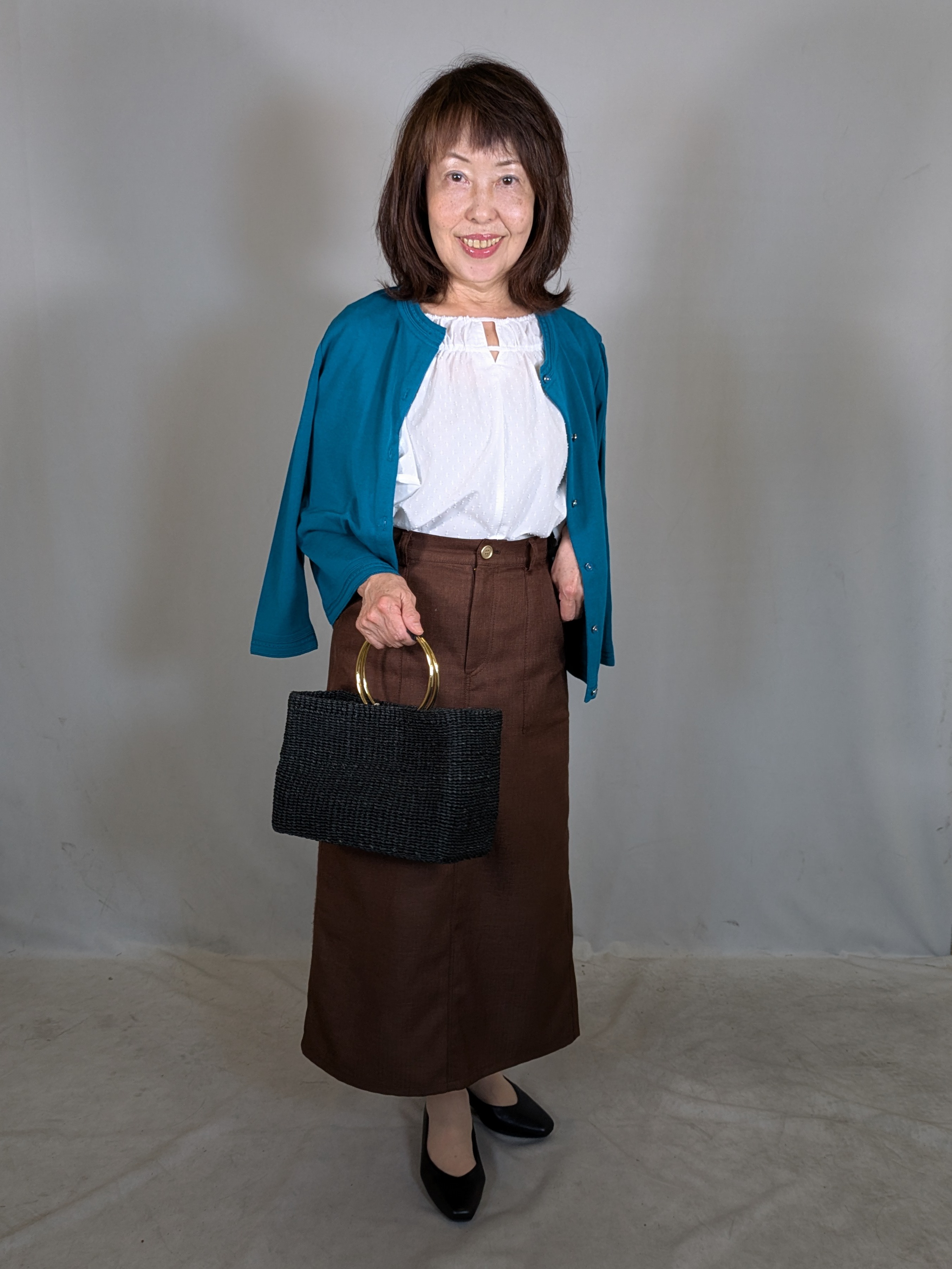 k.kazunoさんの「Reflect｜ネックギャザーデザインブラウス」を使ったコーディネート